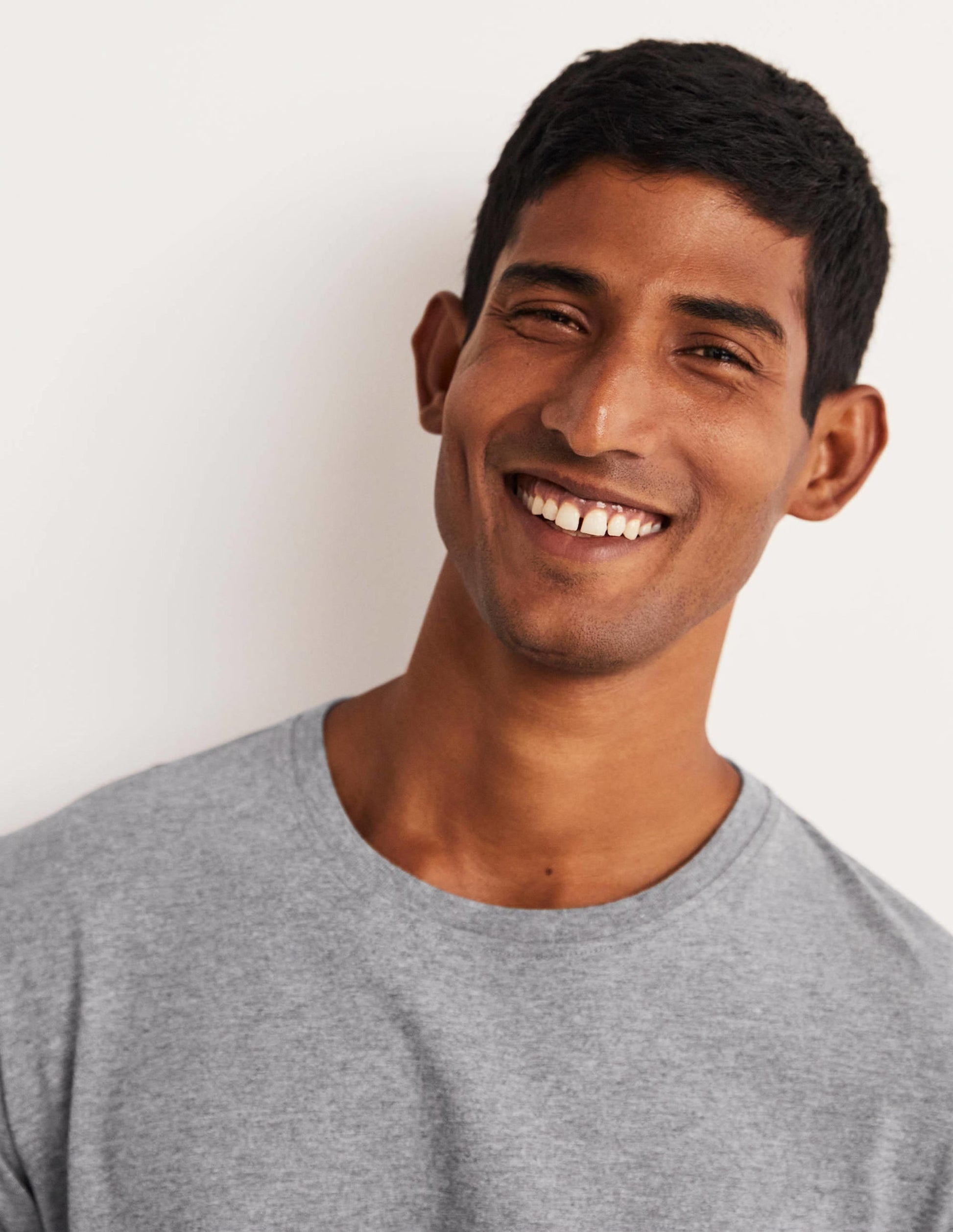 Classic Cotton T-shirt-Grey Marl-2