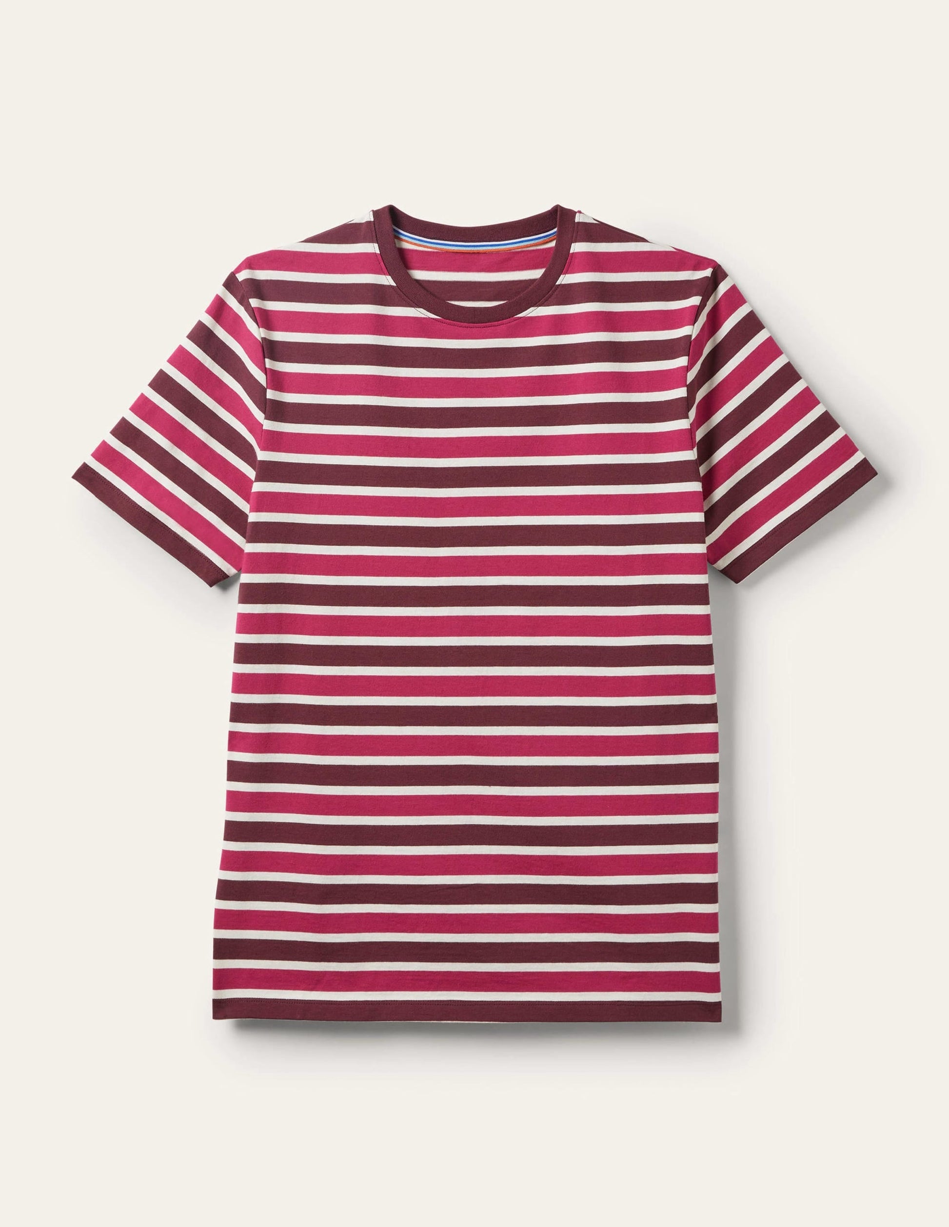 Classic Cotton T-shirt-Penelope Pink Stripe-6