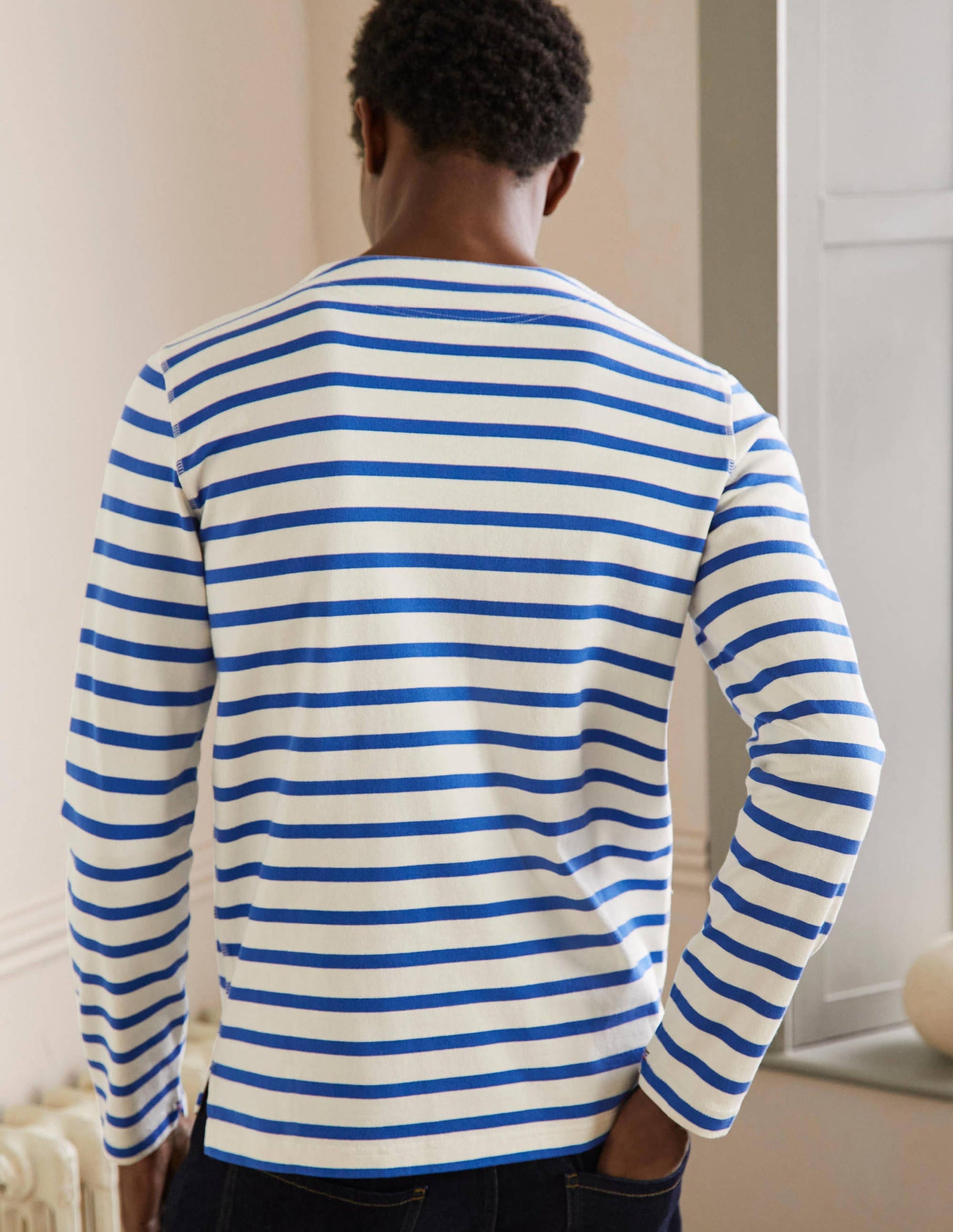Midweight Mariner Breton-Ecru/Duke Blue Stripe-3