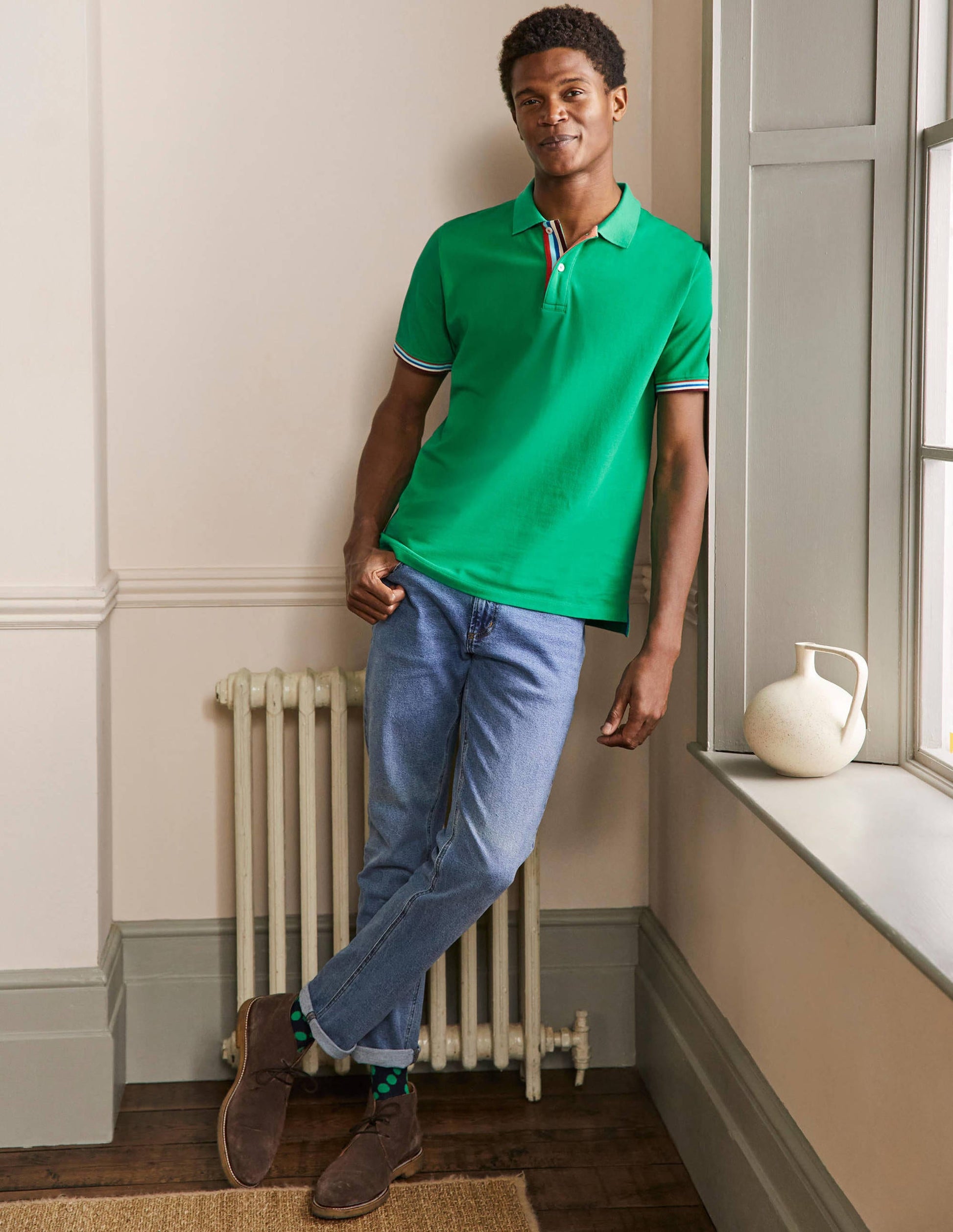 Piqué Polo Shirt-Green Pepper-4