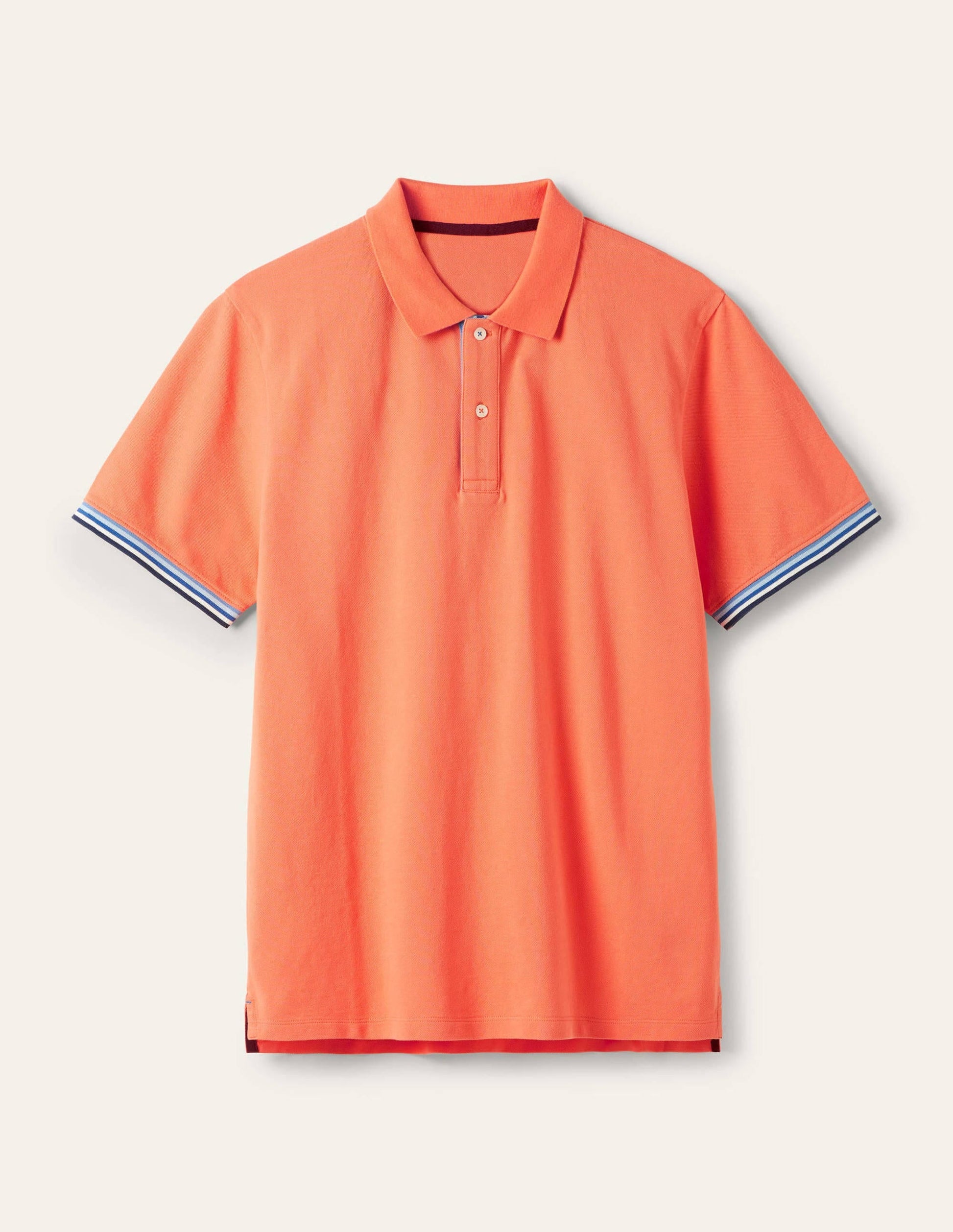 Piqué Polo Shirt-Persimmon-6