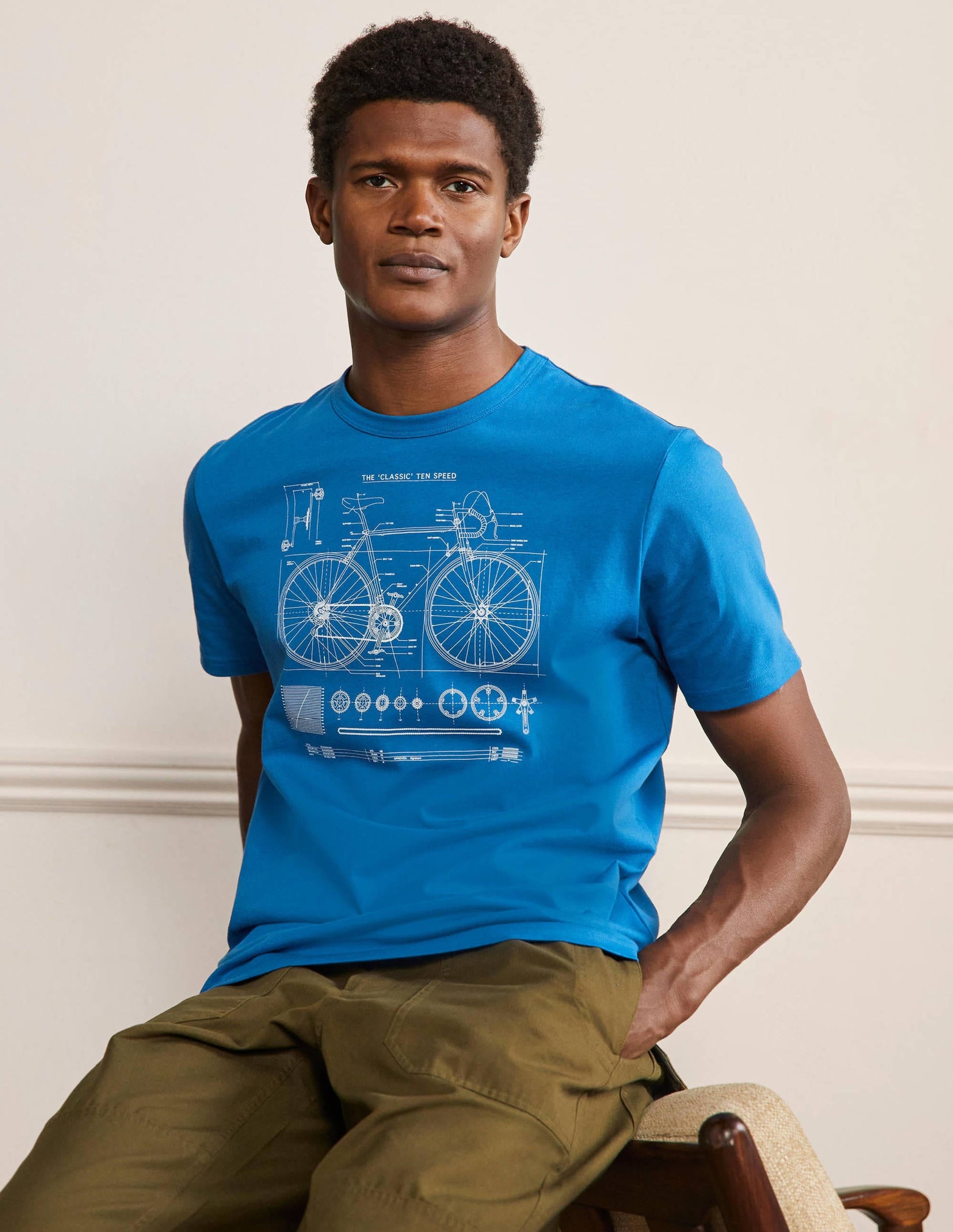 Kingston T-Shirt-French Blue Bike-1