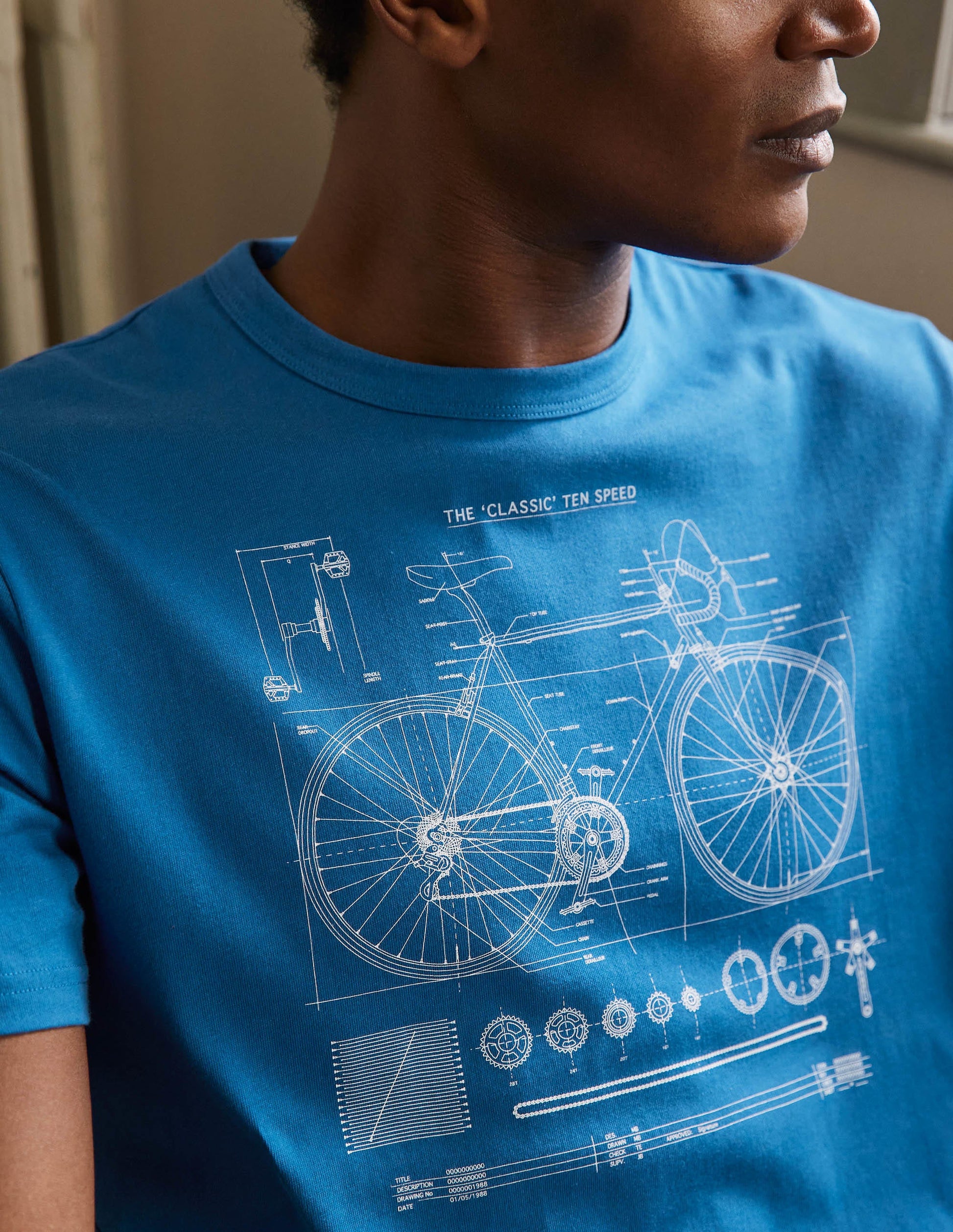 Kingston T-Shirt-French Blue Bike-2