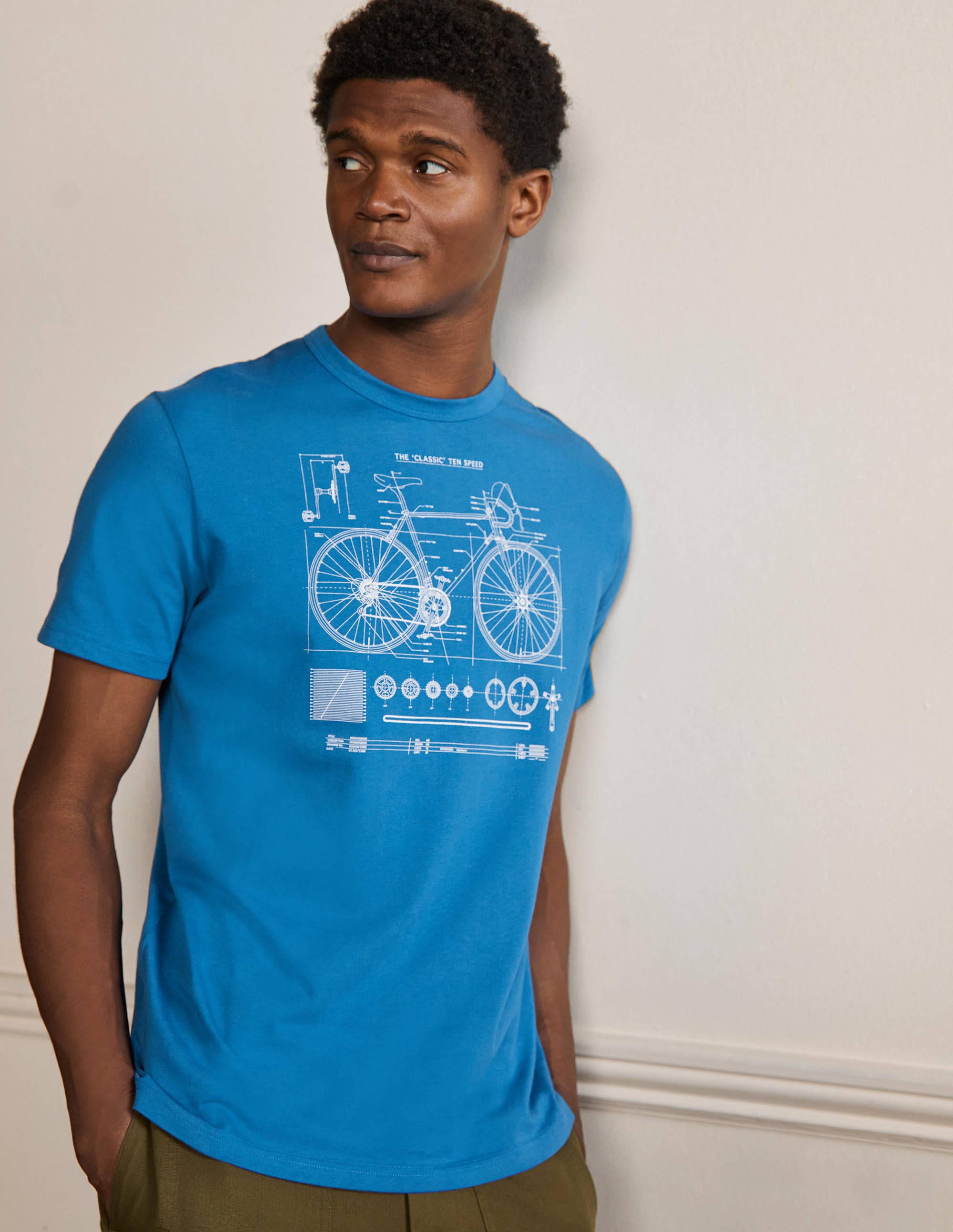 Kingston T-Shirt-French Blue Bike - Image 4