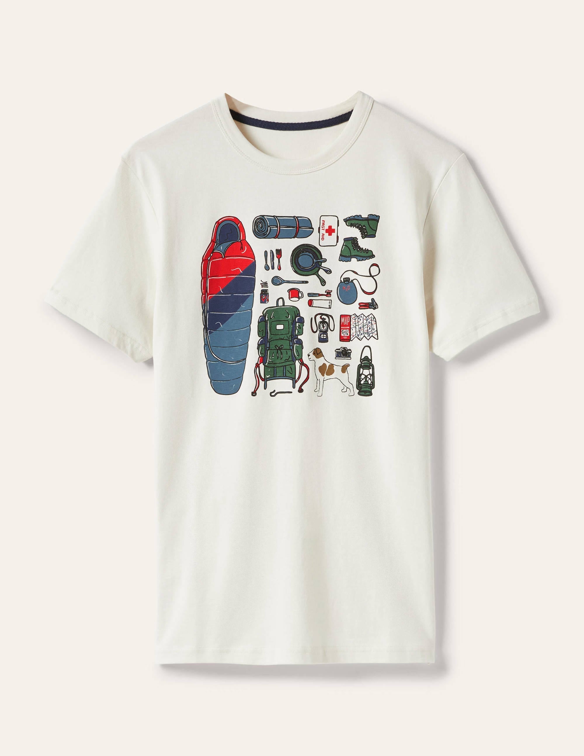 Kingston T-Shirt-White Camping Trip - Image 6