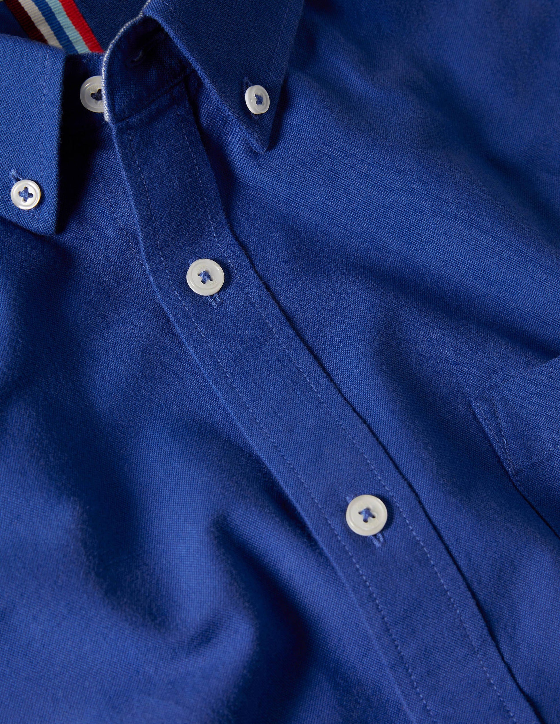 Button Down Oxford Shirt-Bright Blue-5