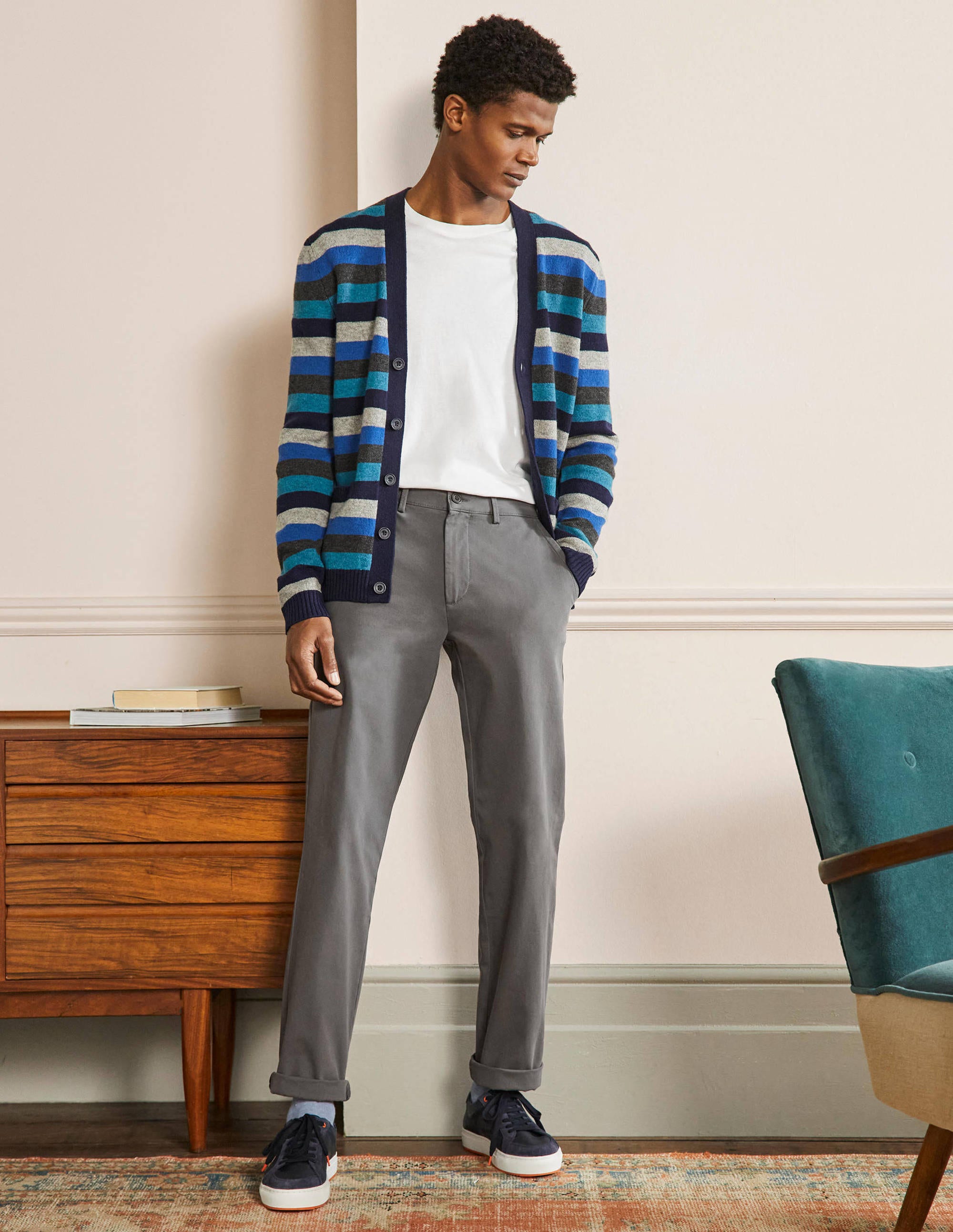 Straight Leg Chinos-London Grey - Image 1