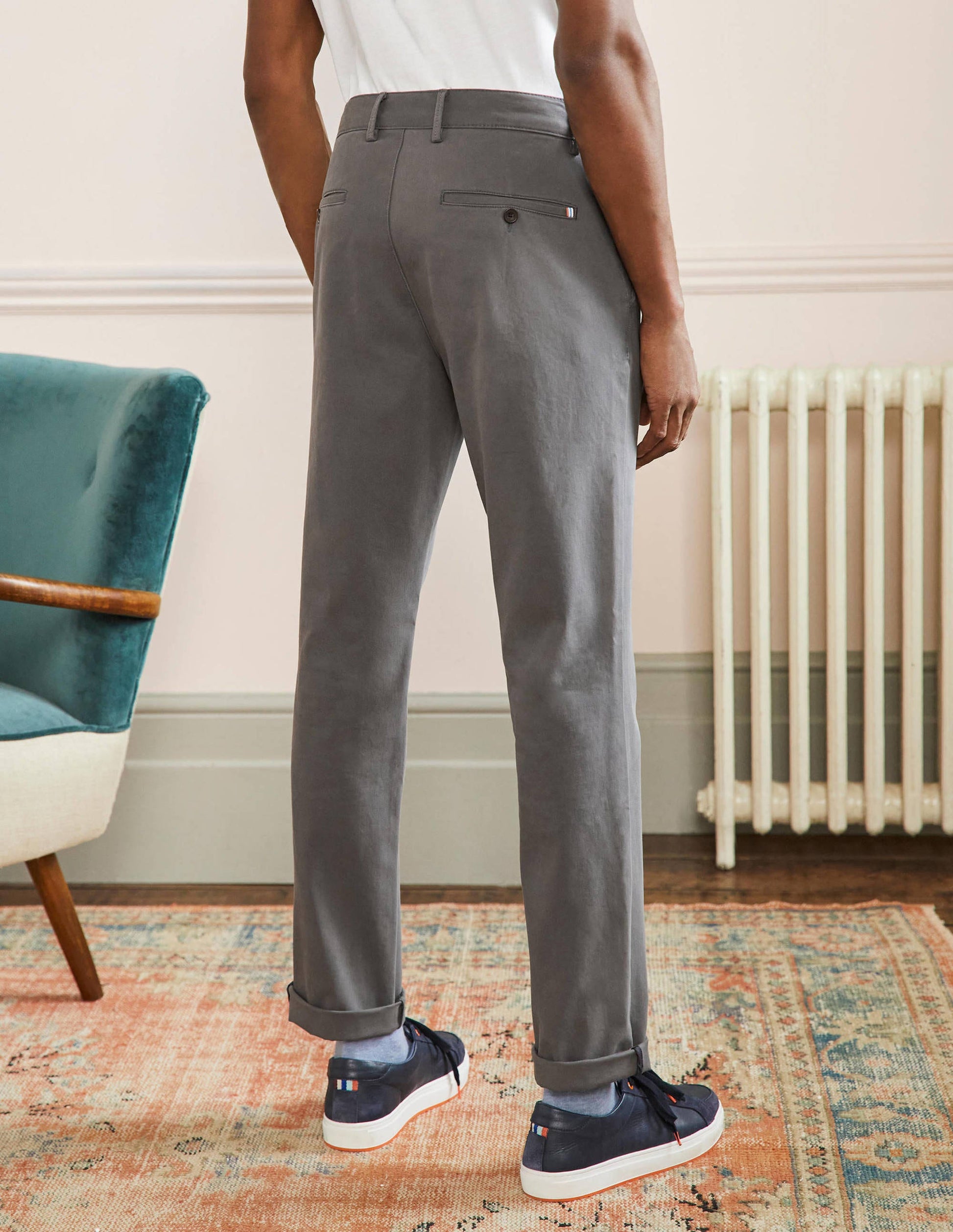 Straight Leg Chinos-London Grey-3