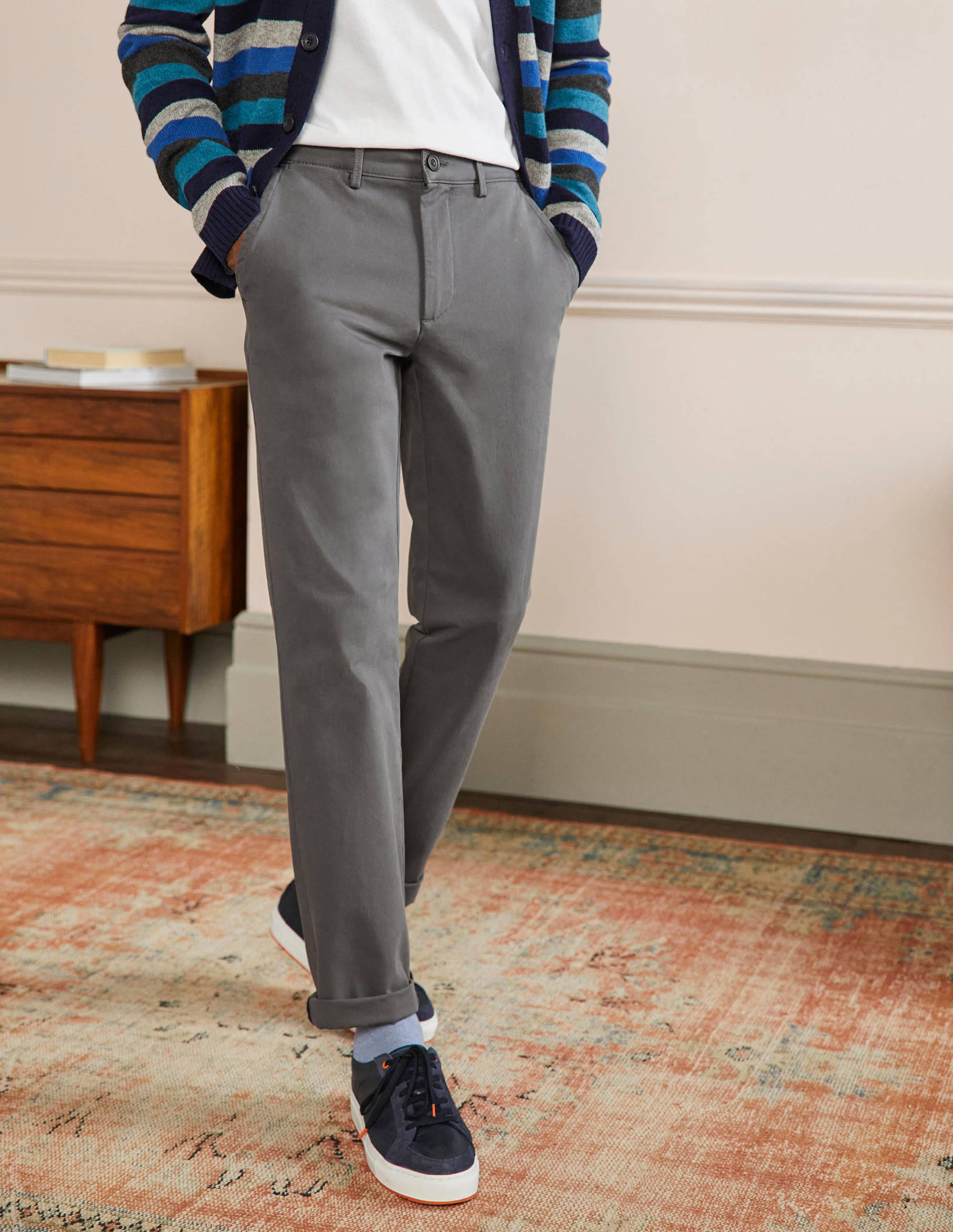 Straight Leg Chinos-London Grey - Image 4