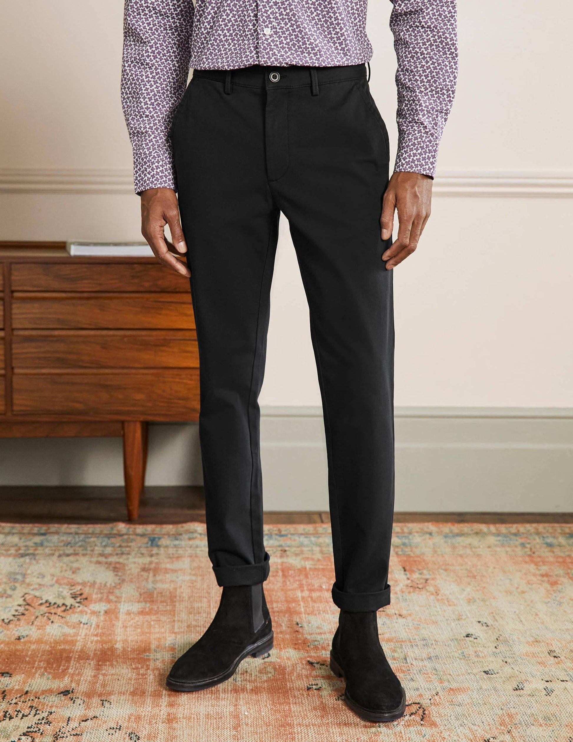 Slim Leg Chinos-Black-4