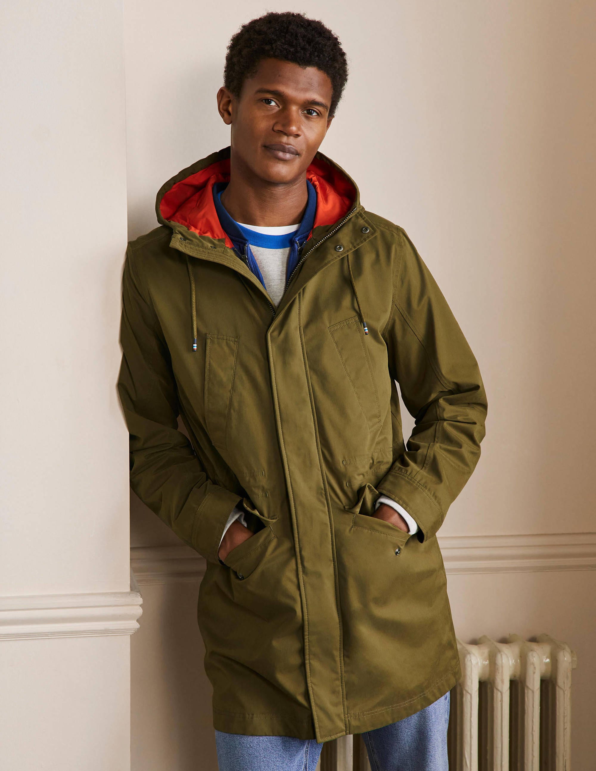 3 in 1 Longline Parka-Khaki - Image 5