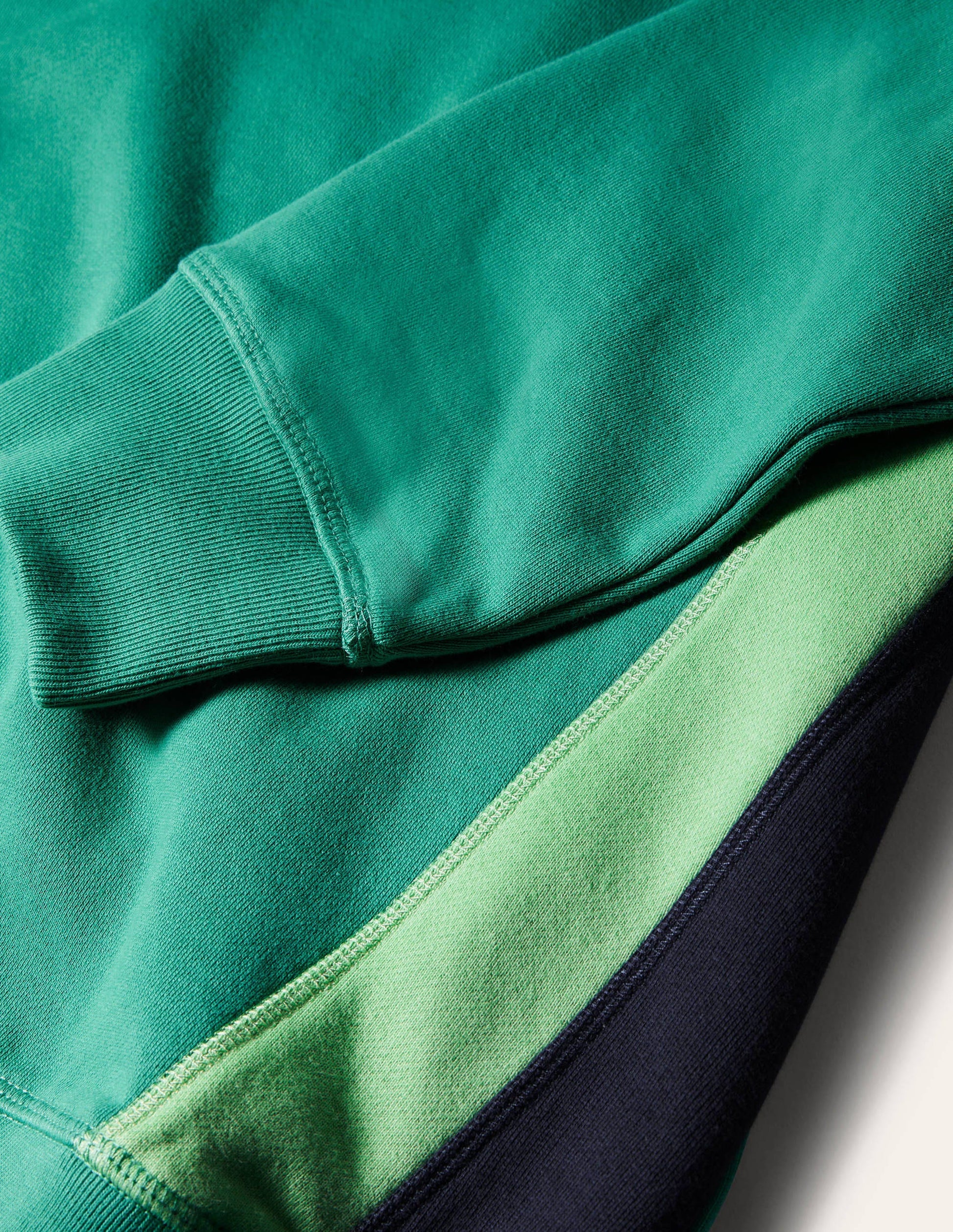 Side Stripe Sweatshirt-Sardinia Green/ Navy Stripe-5