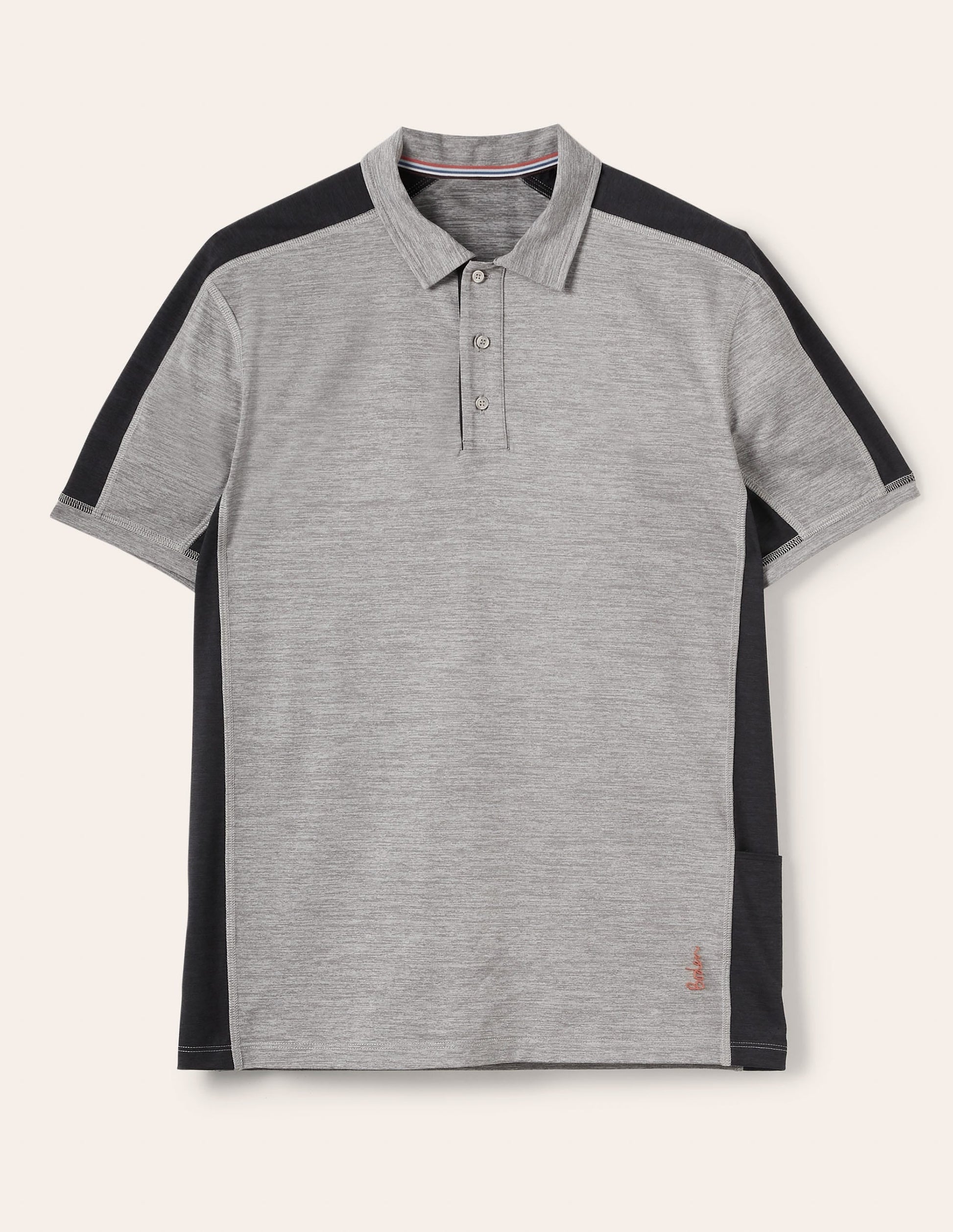 Active Polo Shirt-Grey Marl-6