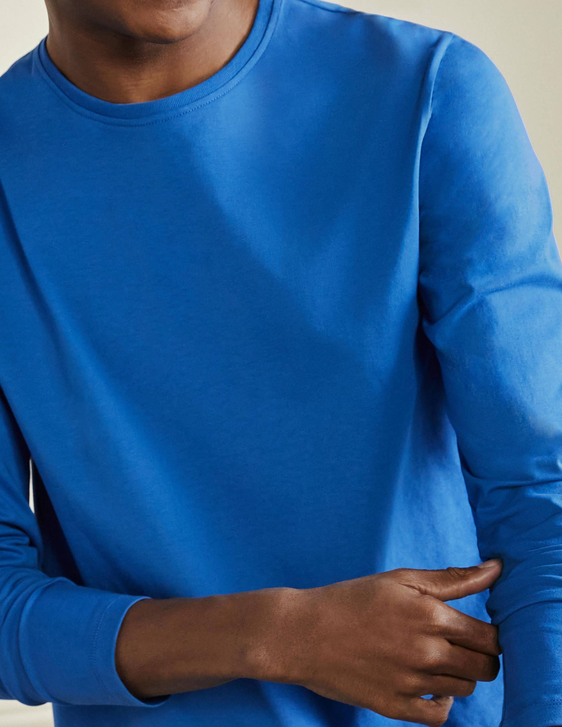 Classic Long-sleeved T-shirt-Lapis Blue-2