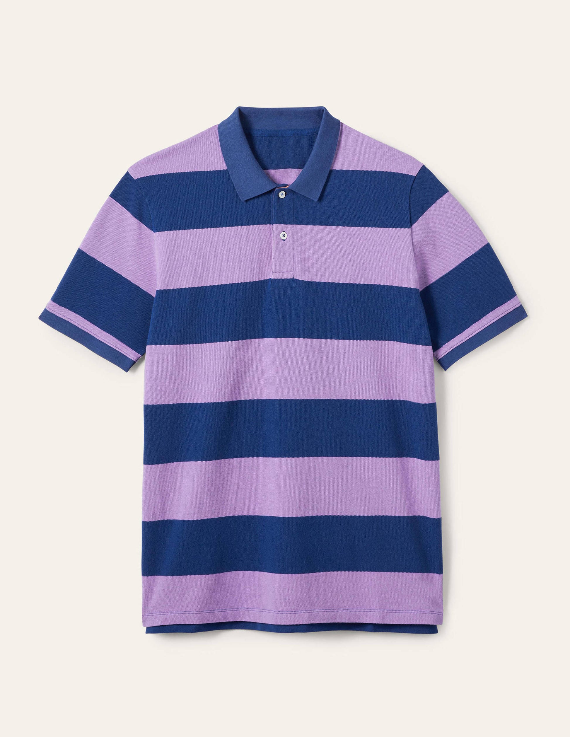 Piqué Polo Shirt-Violet/ Presidential Stripe-6