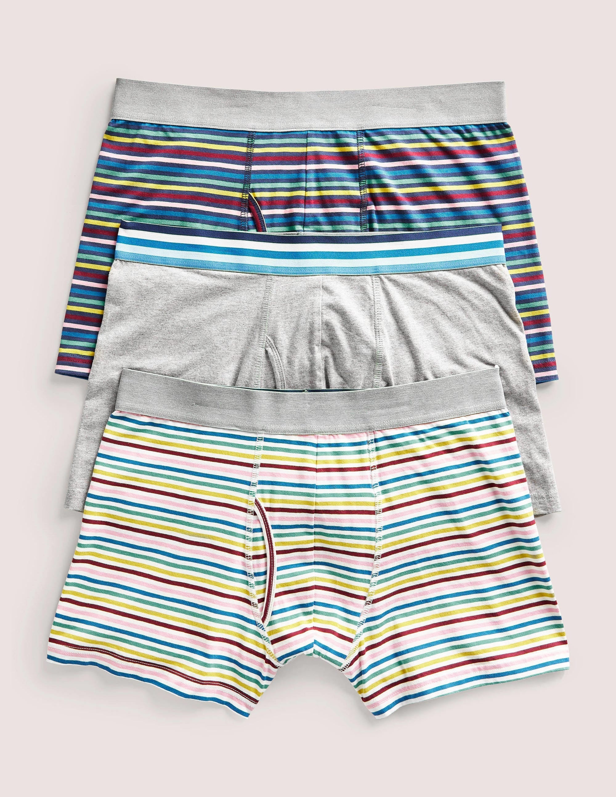 3 Pack Jersey Boxers-Multi Stripe Pack - Image 1