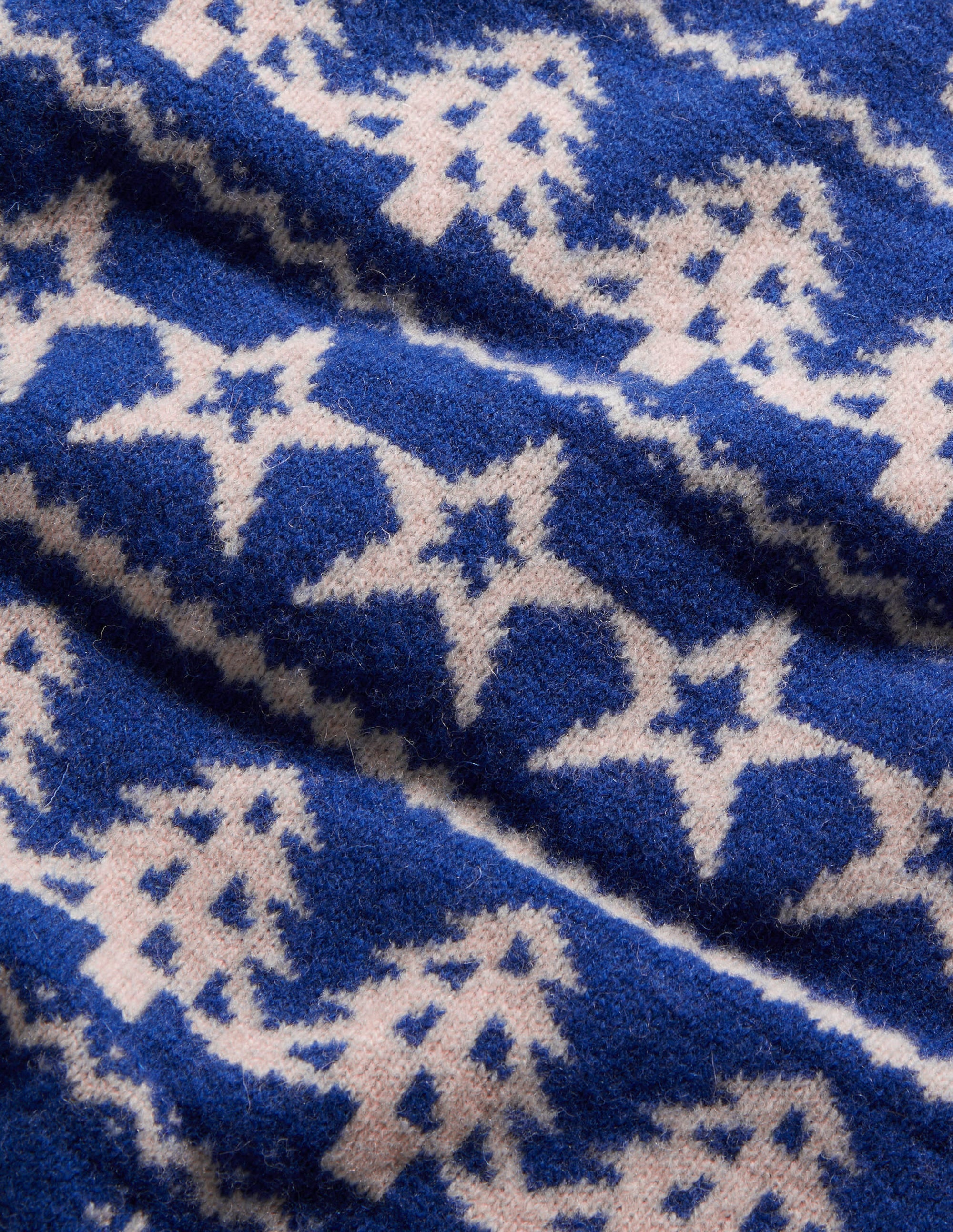 Brushed Lambswool Jumper-Bluing Paperchain Fair Isle - Image 6