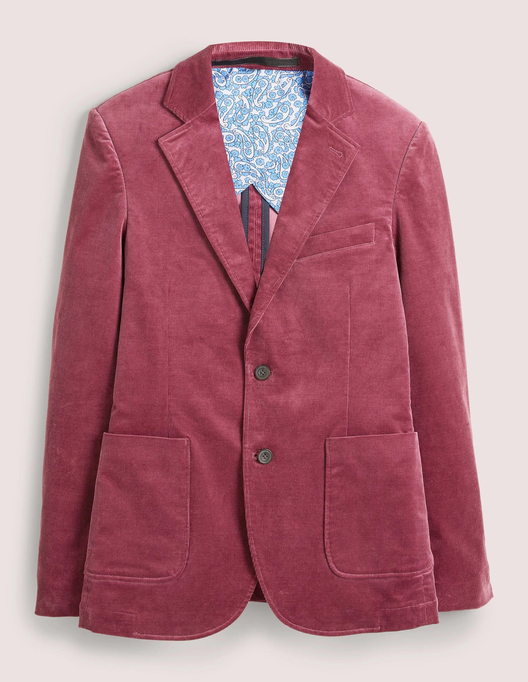 Classic Fit Cord Blazer-Berry Smoothie Purple - Image 5