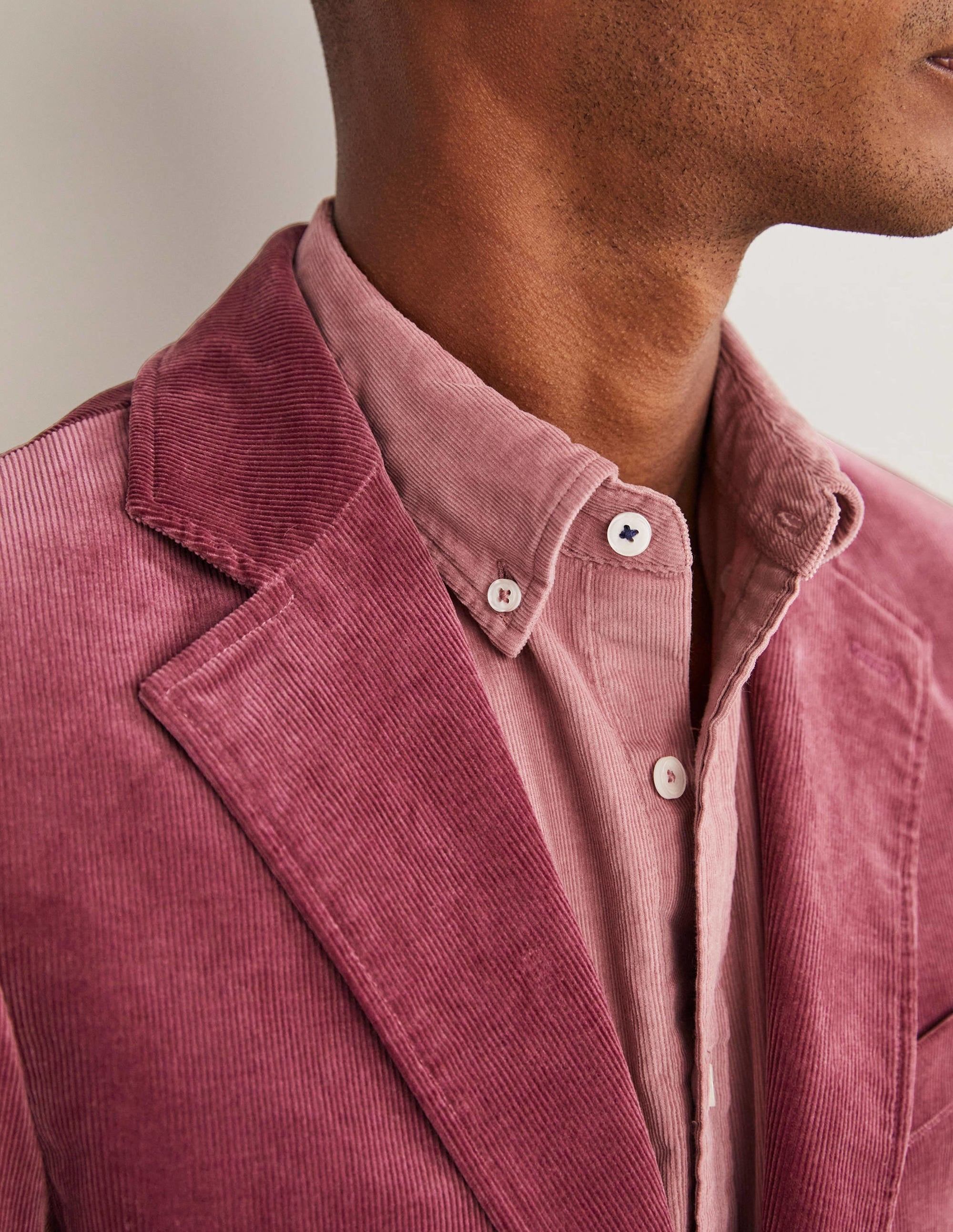 Classic Fit Cord Blazer-Berry Smoothie Purple - Image 2
