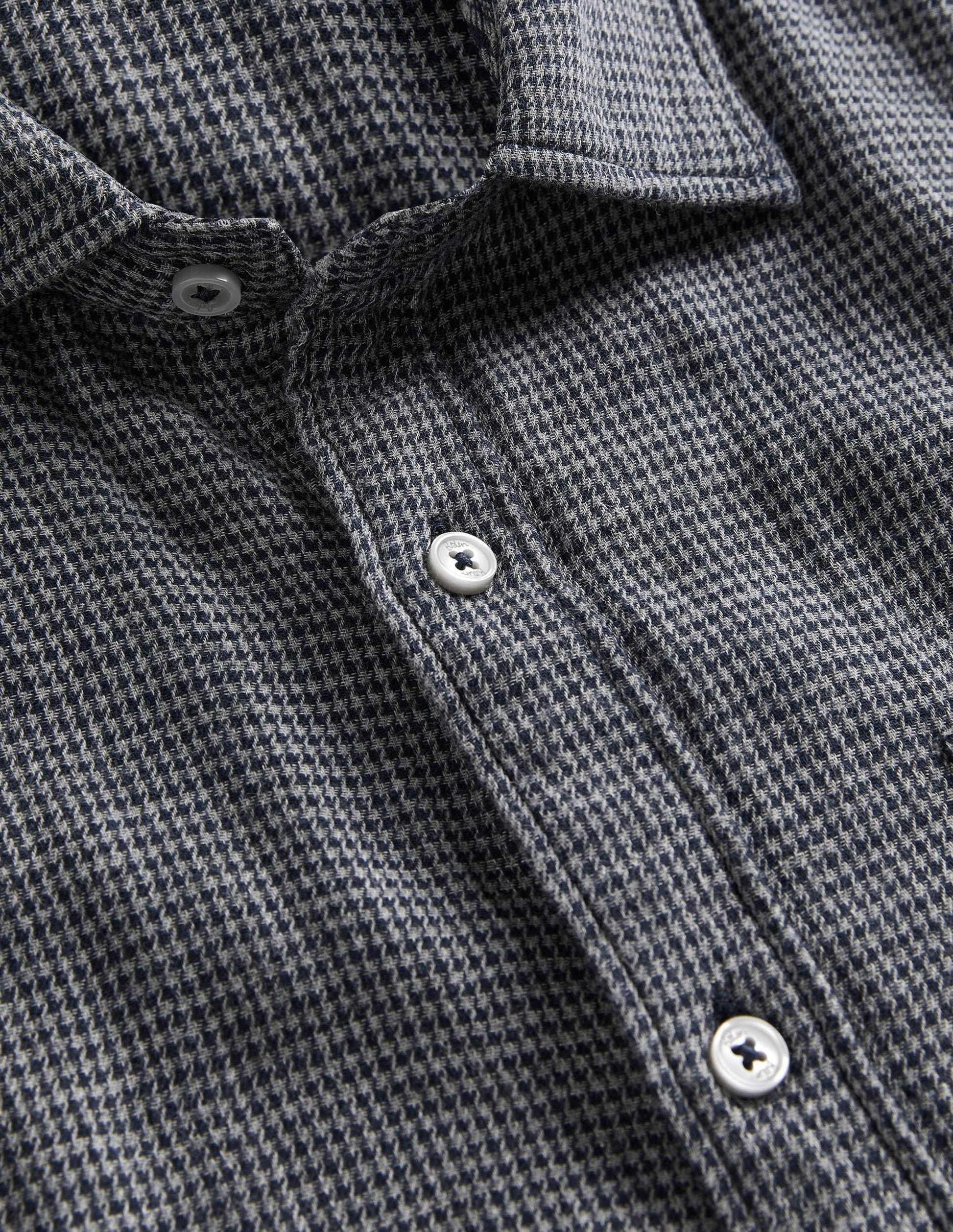 Cutaway Double Cloth Shirt-Charcoal Grey-6