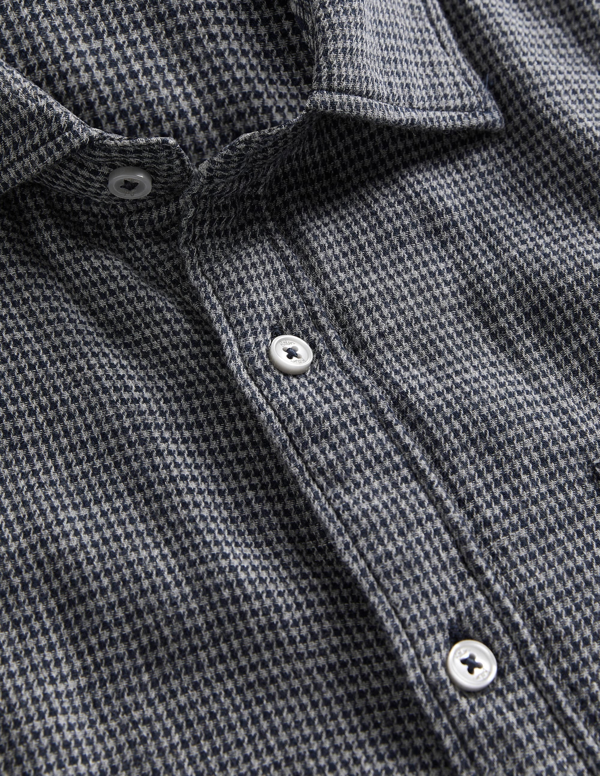 Cutaway Double Cloth Shirt-Charcoal Grey - Image 6