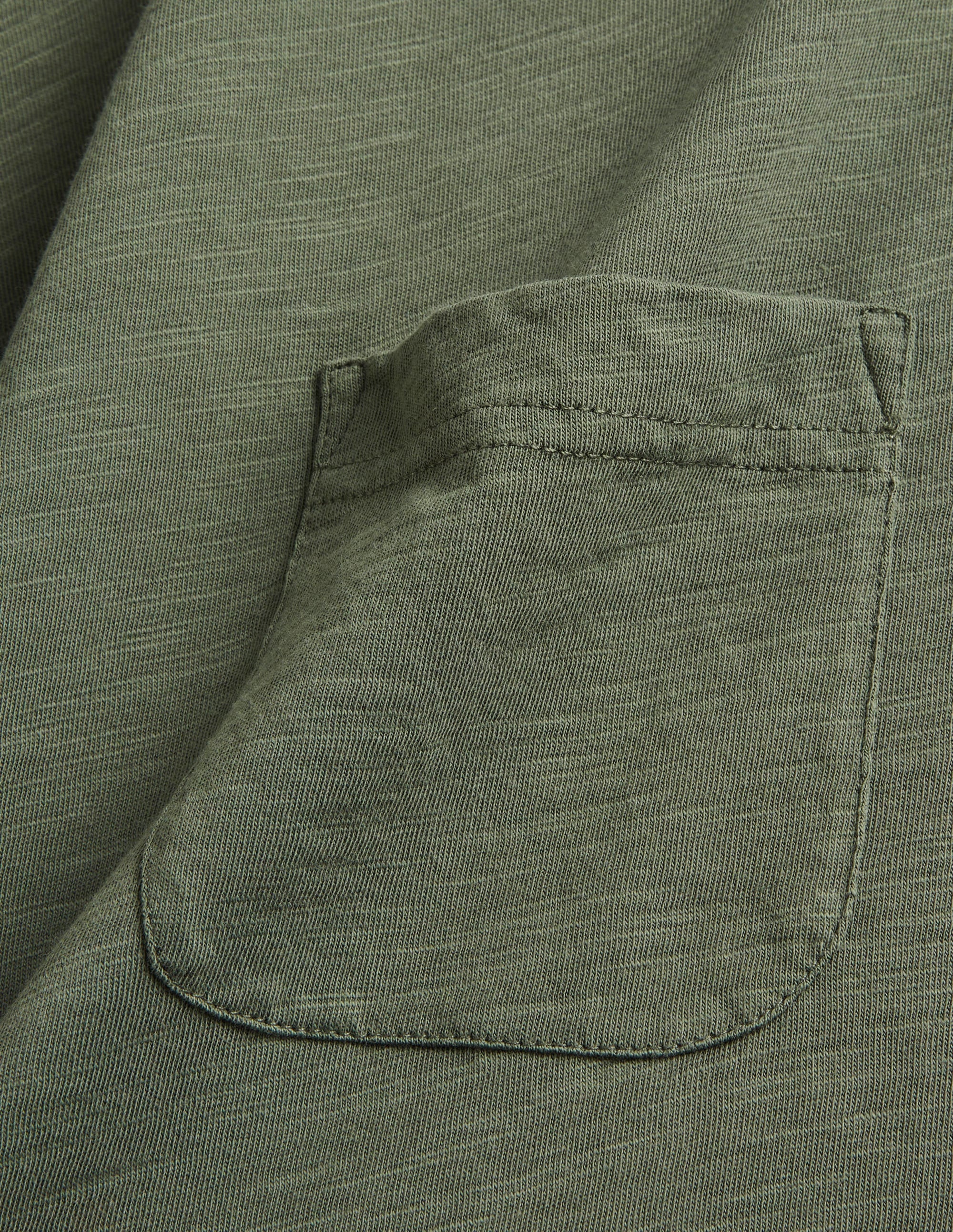 Laundered Slub T-Shirt-Alligator Green - Image 6