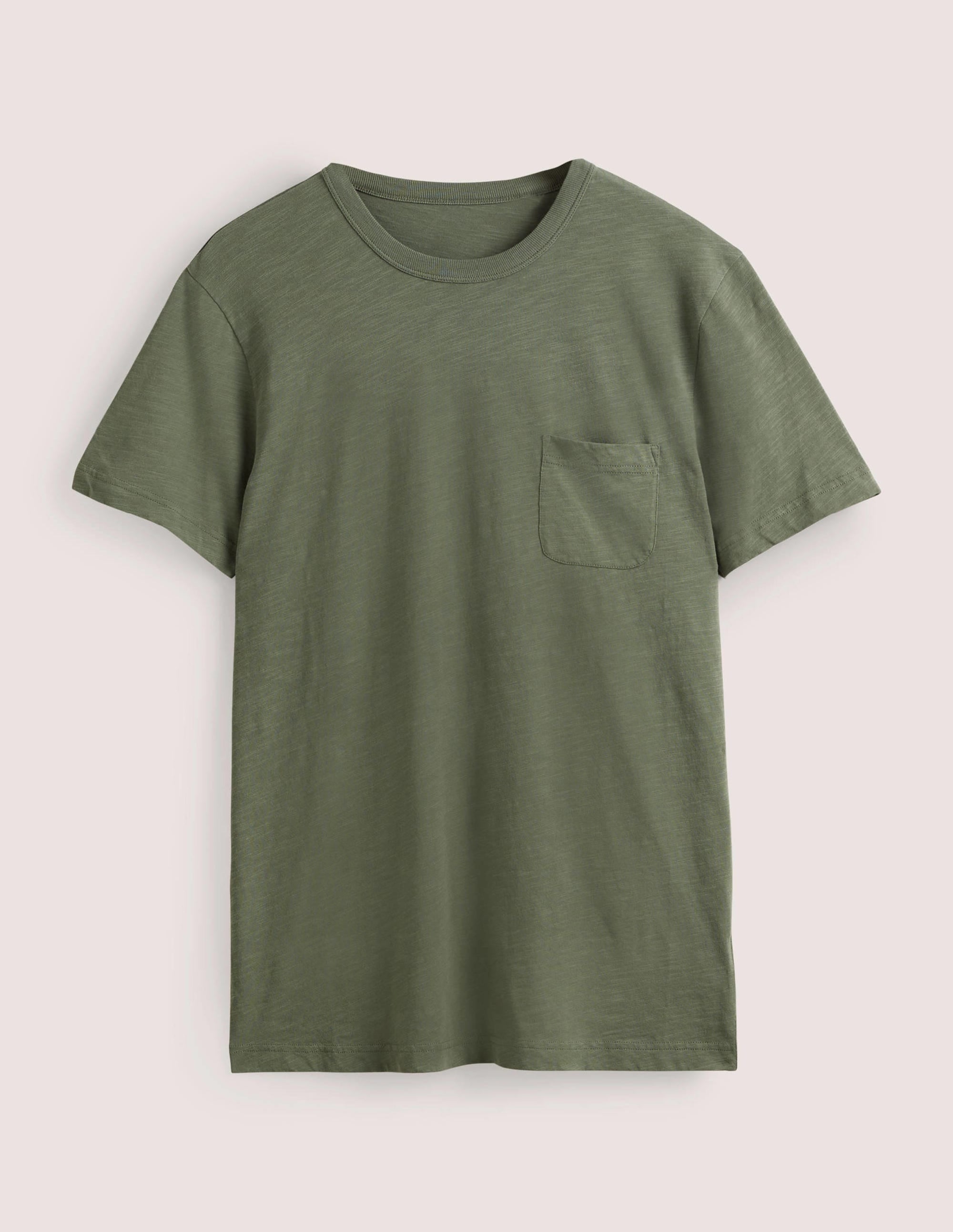 Laundered Slub T-Shirt-Alligator Green - Image 5