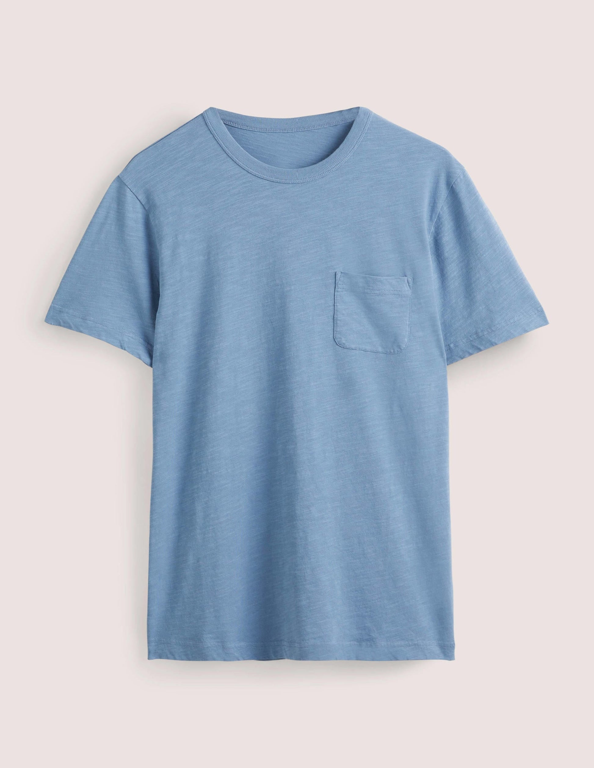 Laundered Slub T-Shirt-Captains Blue-5