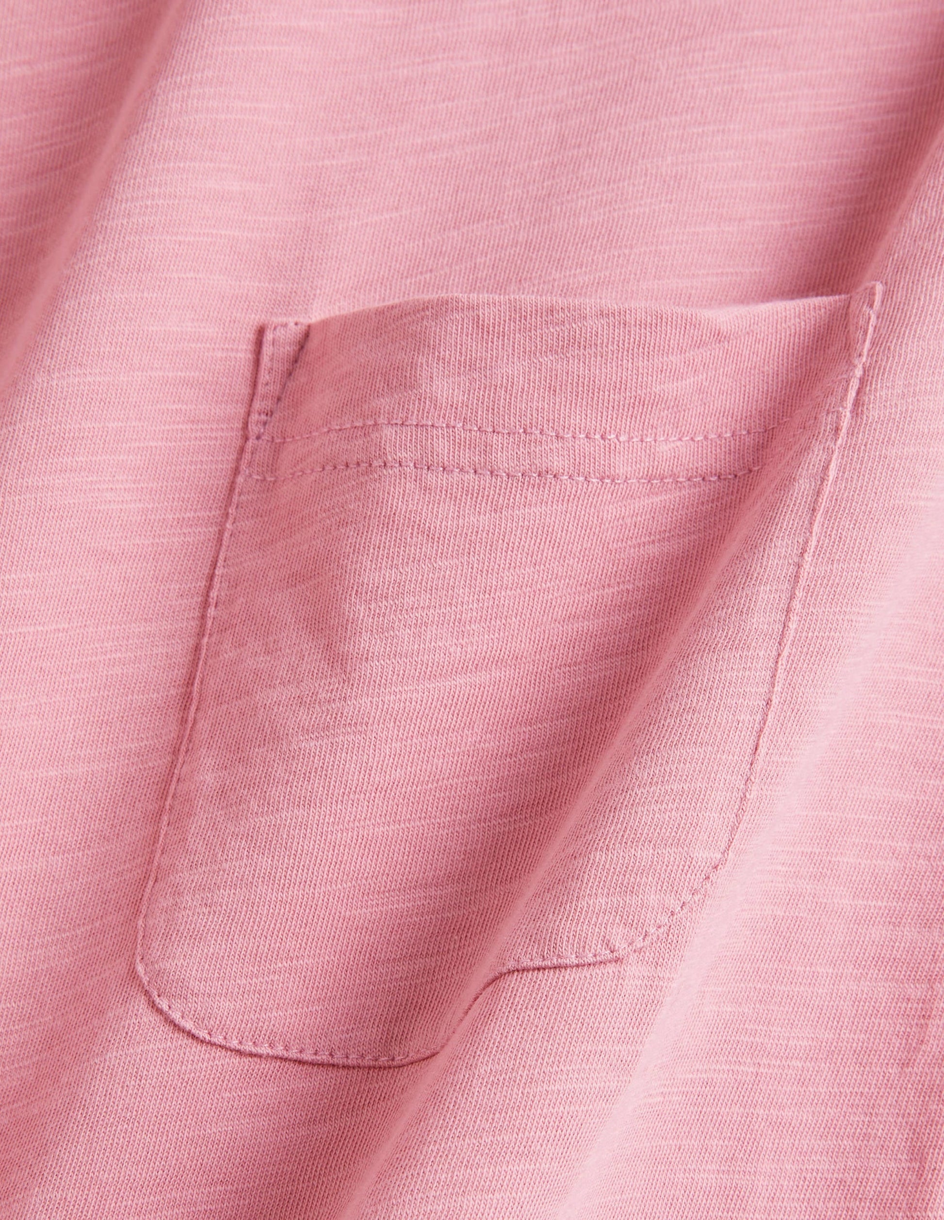 Laundered Slub T-Shirt-Lilas Pink-6