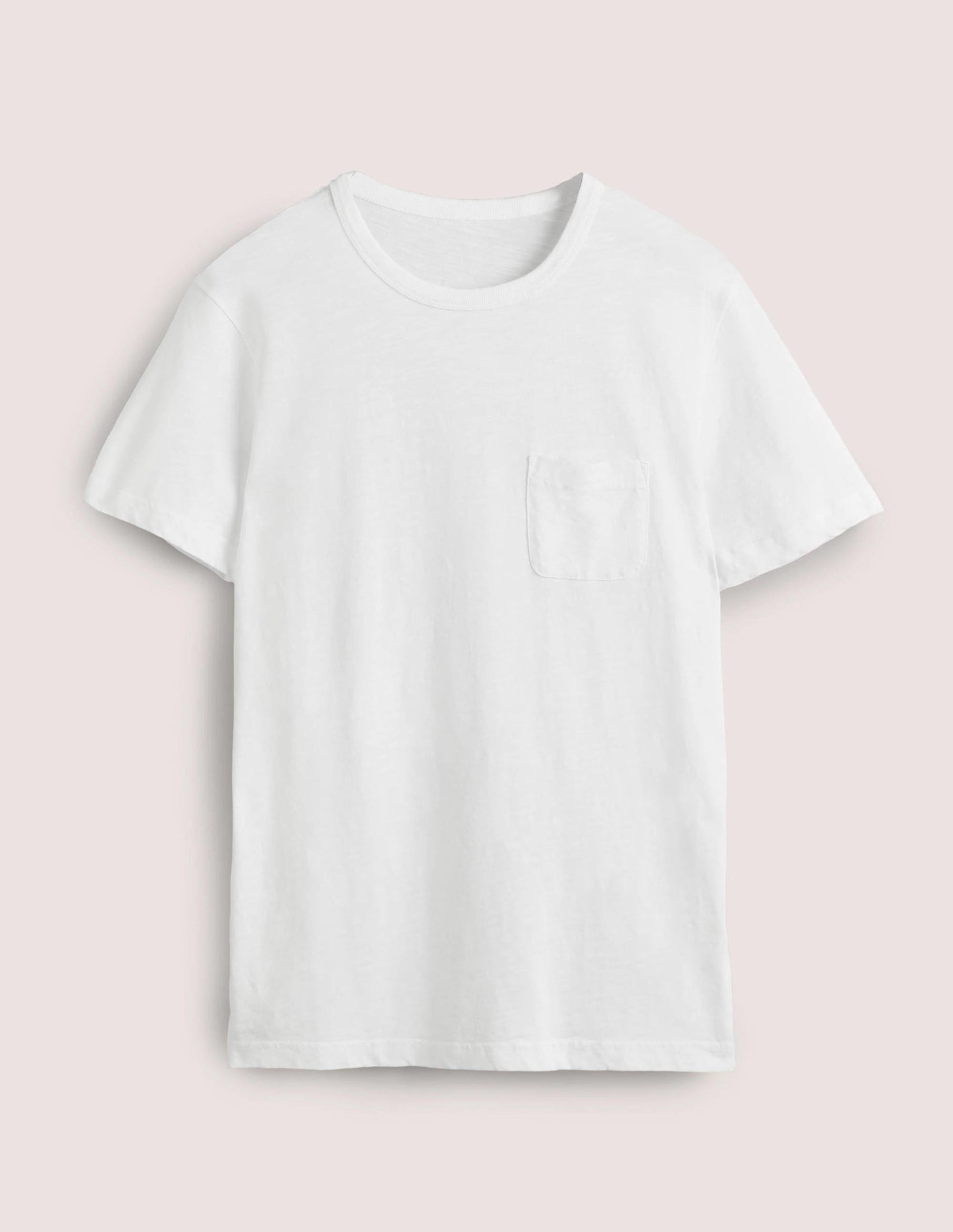 Laundered Slub T-Shirt-Snowdrop White-5