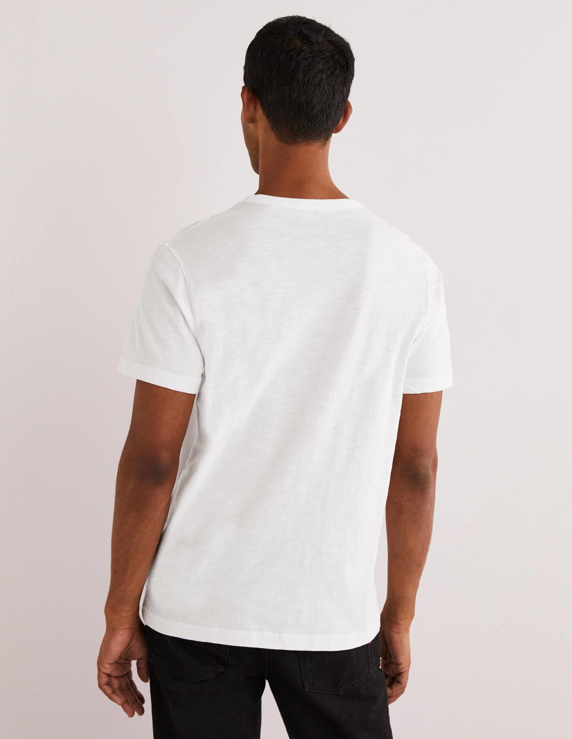 Laundered Slub T-Shirt-Snowdrop White-3