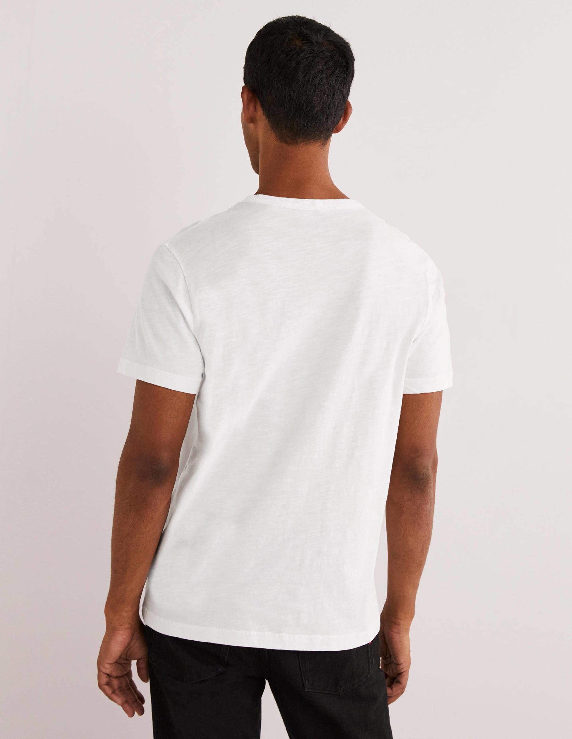 Laundered Slub T-Shirt-Snowdrop White - Image 3