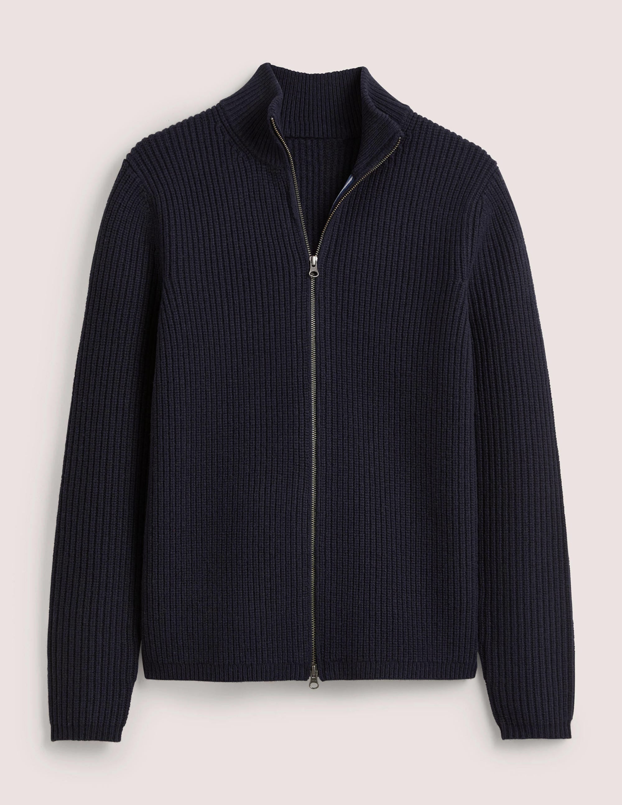 Zip through Cardigan-Navy - Image 5
