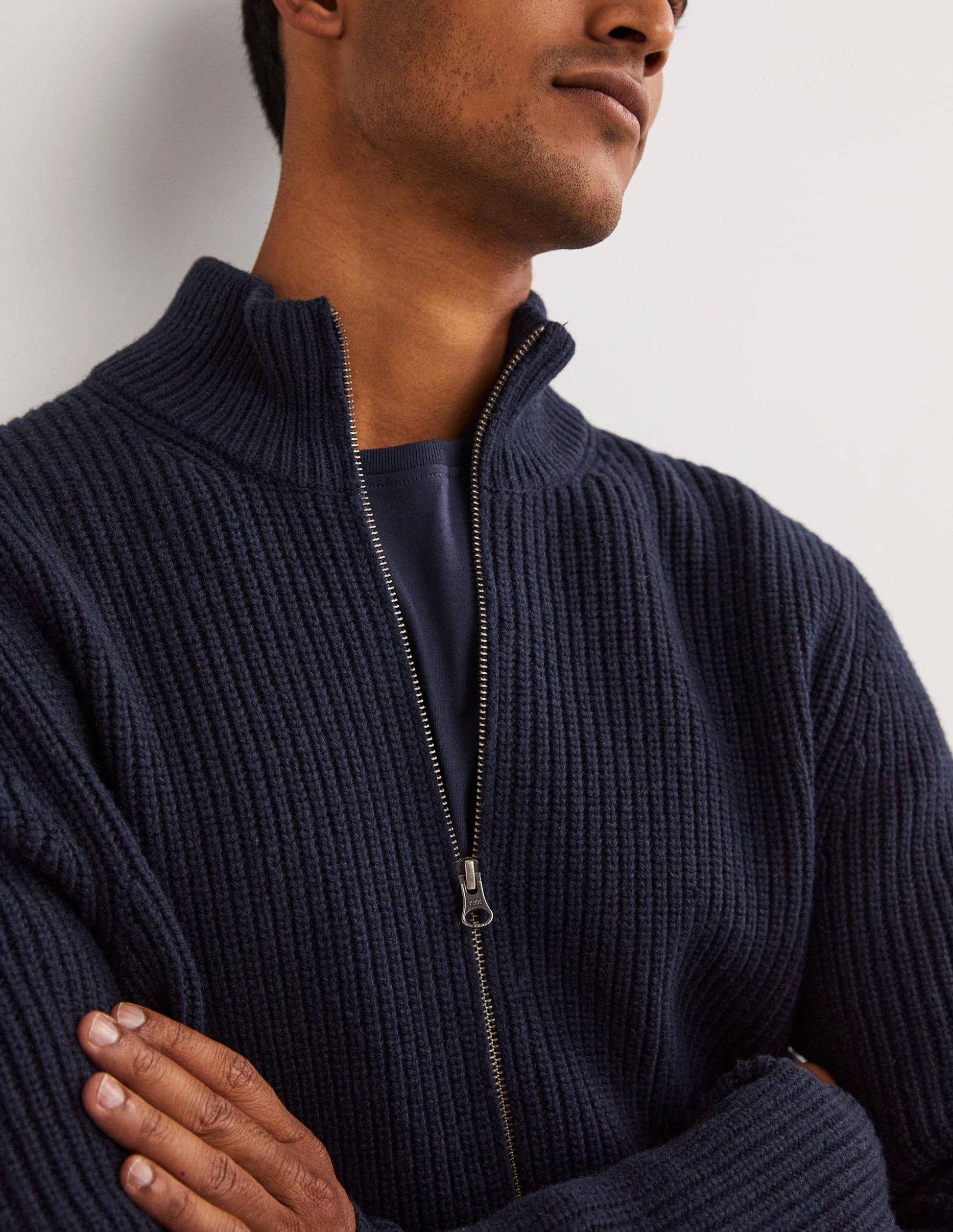 Zip through Cardigan-Navy-2