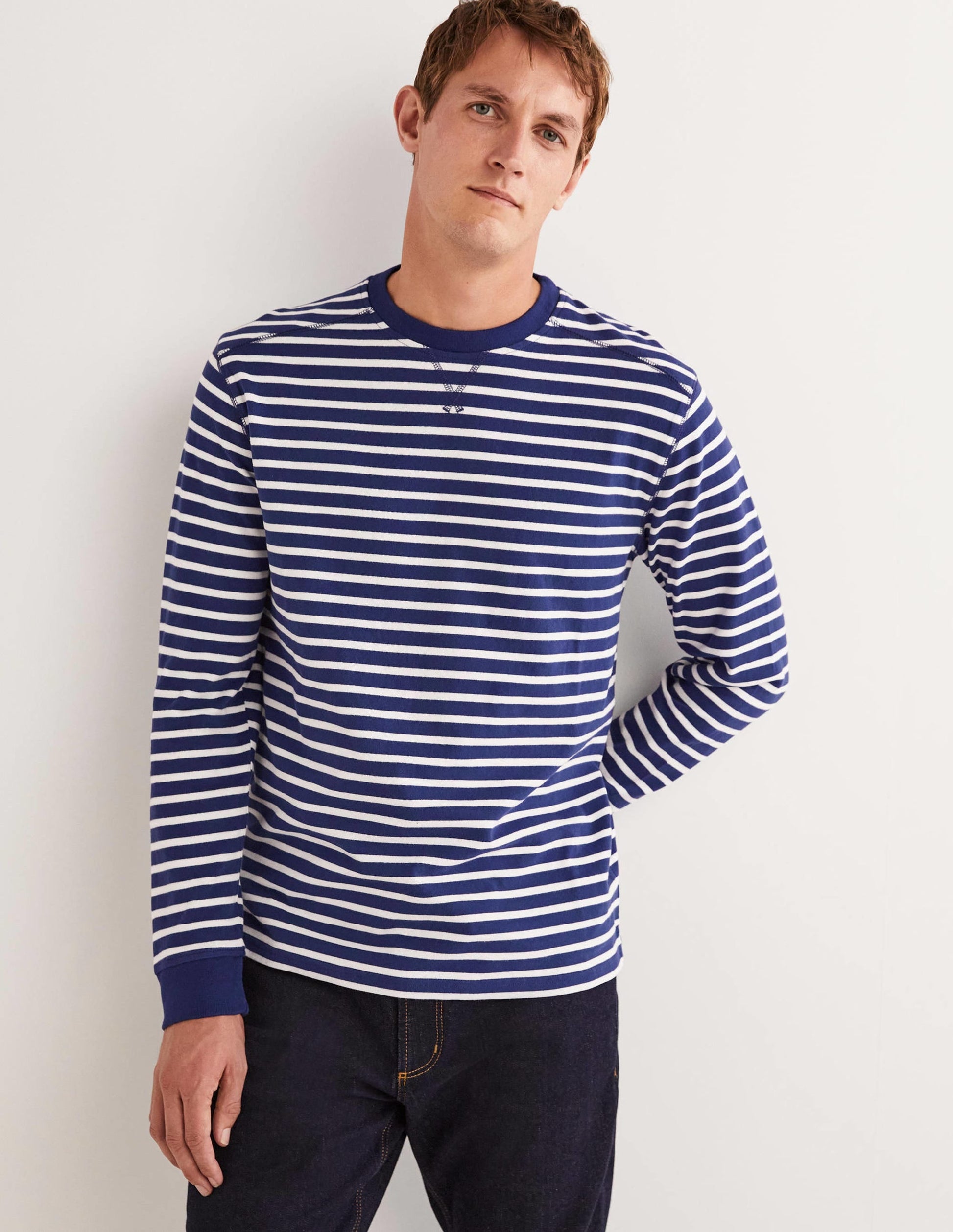 Rugby Long Sleeve Crew-Space Blue/Snowdrop-1