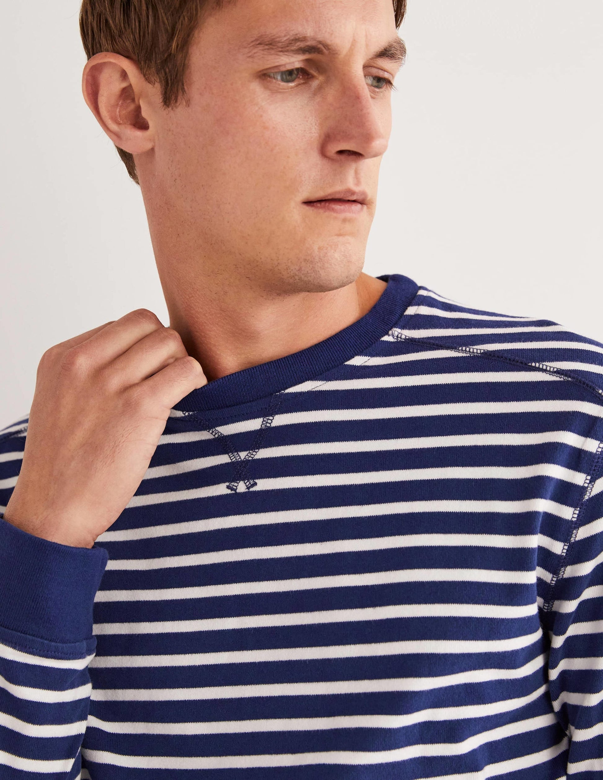 Rugby Long Sleeve Crew-Space Blue/Snowdrop-2