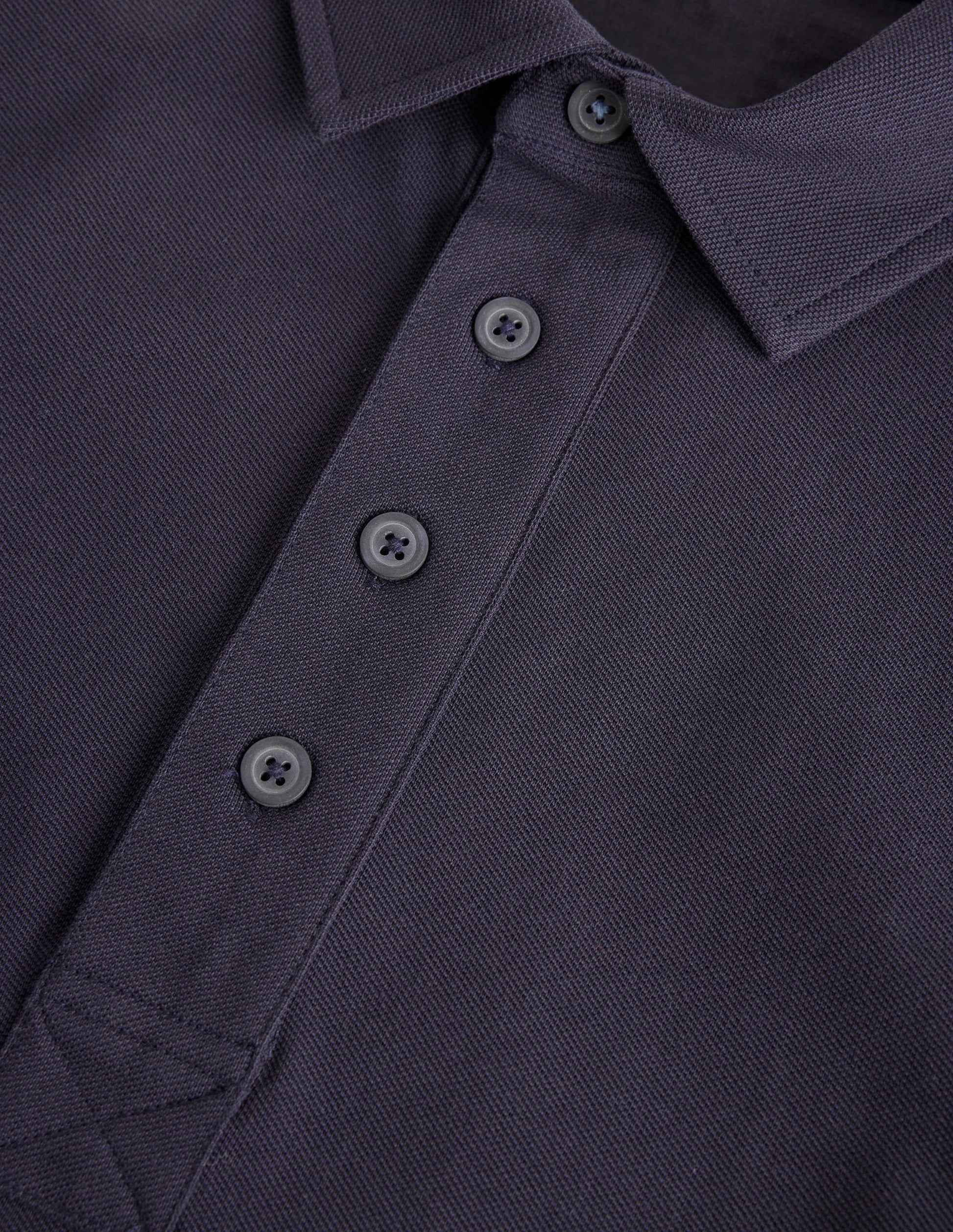 Slim Fit Piqué Polo-Navy-3