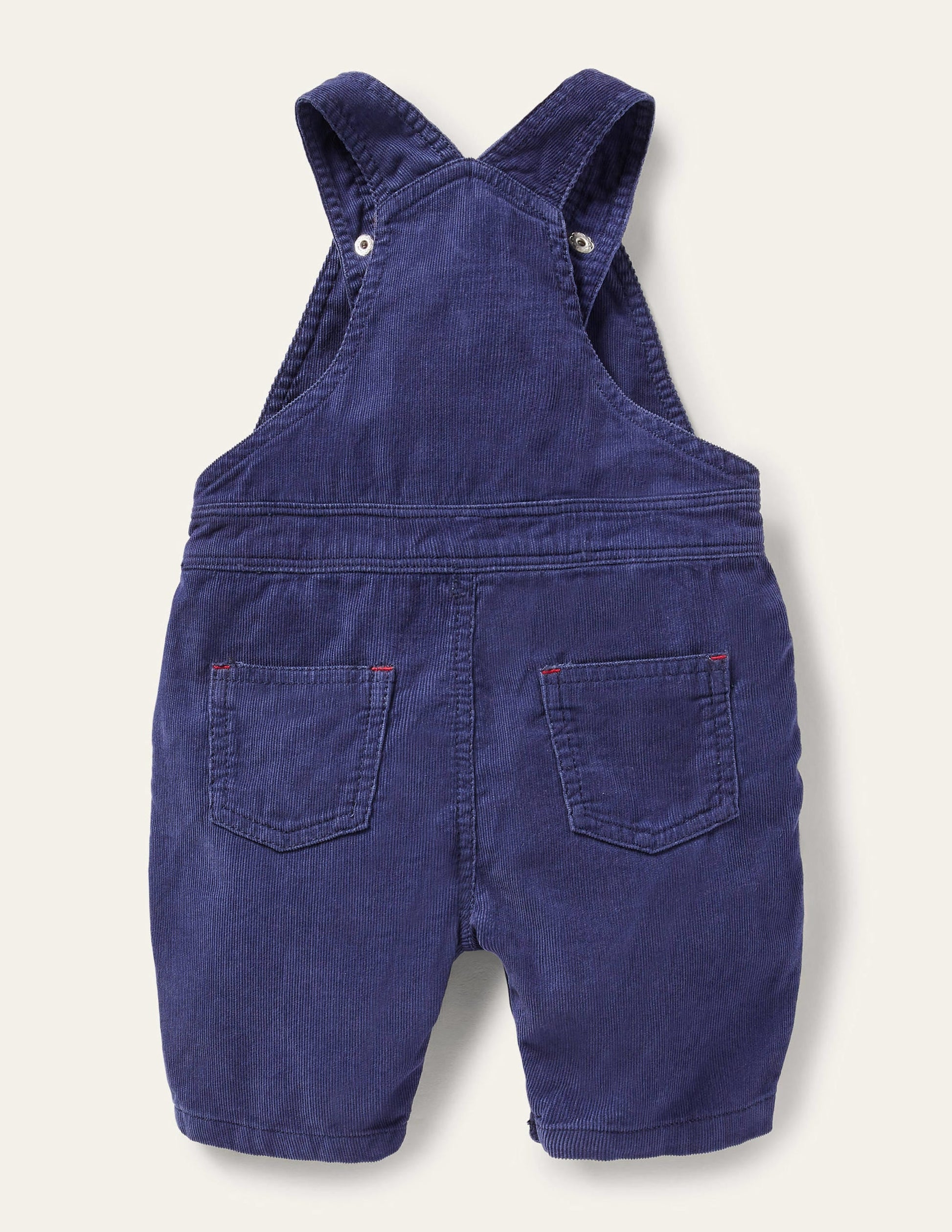 Jersey-lined Cord Dungarees-Starboard Blue-2