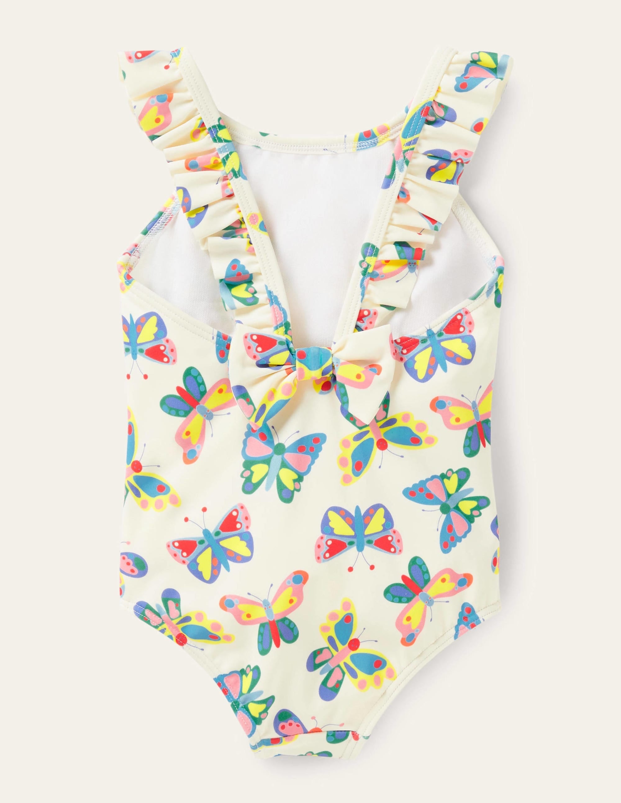 Bow Back Swimsuit-Ivory Butterflies - Image 2