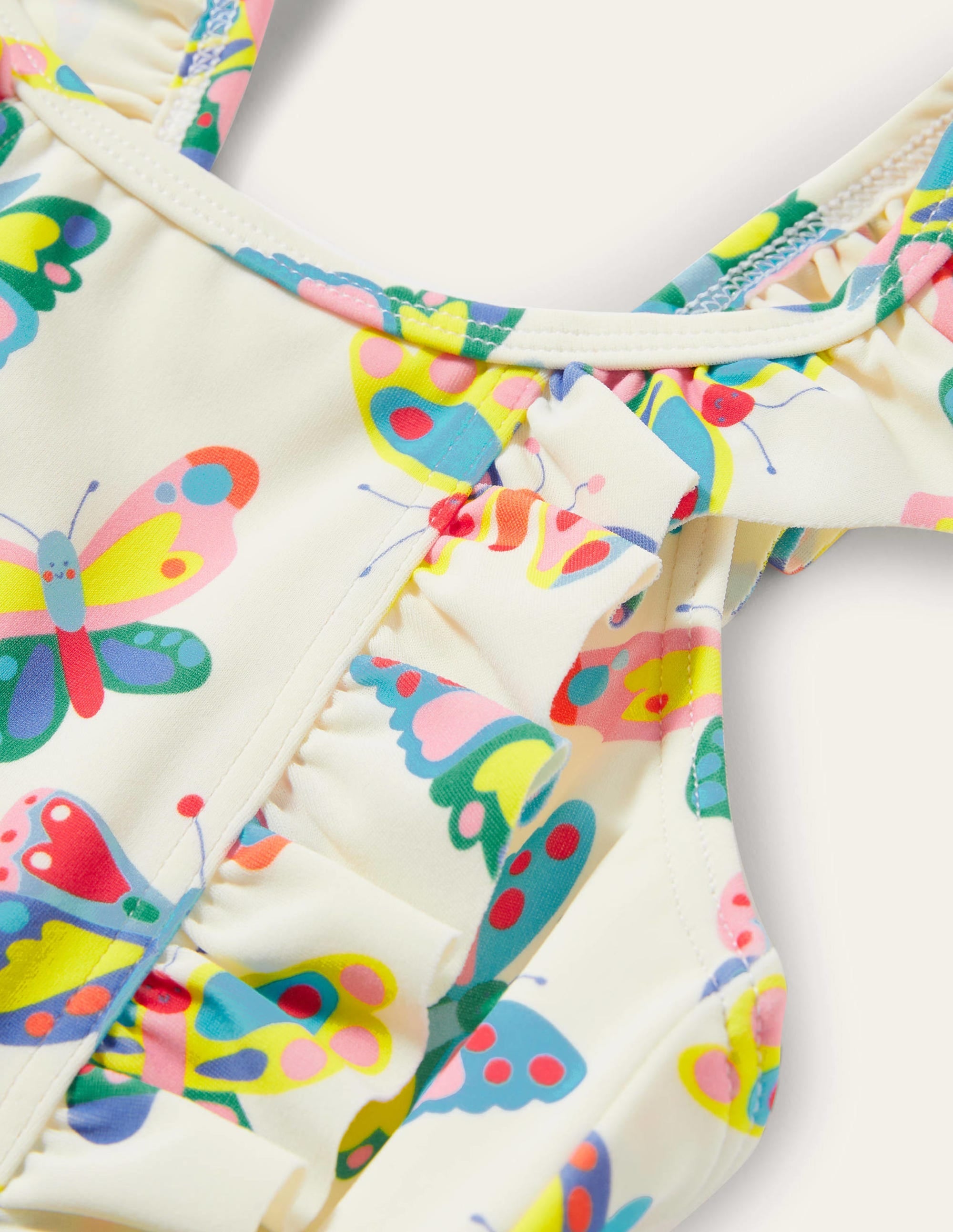 Bow Back Swimsuit-Ivory Butterflies - Image 3