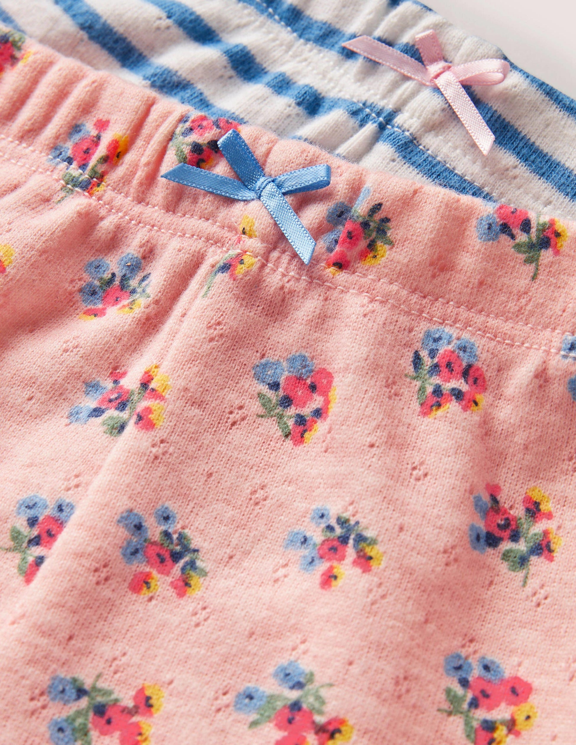 Twin Pack Pointelle Leggings-Provence Dusty Pink Floral-3