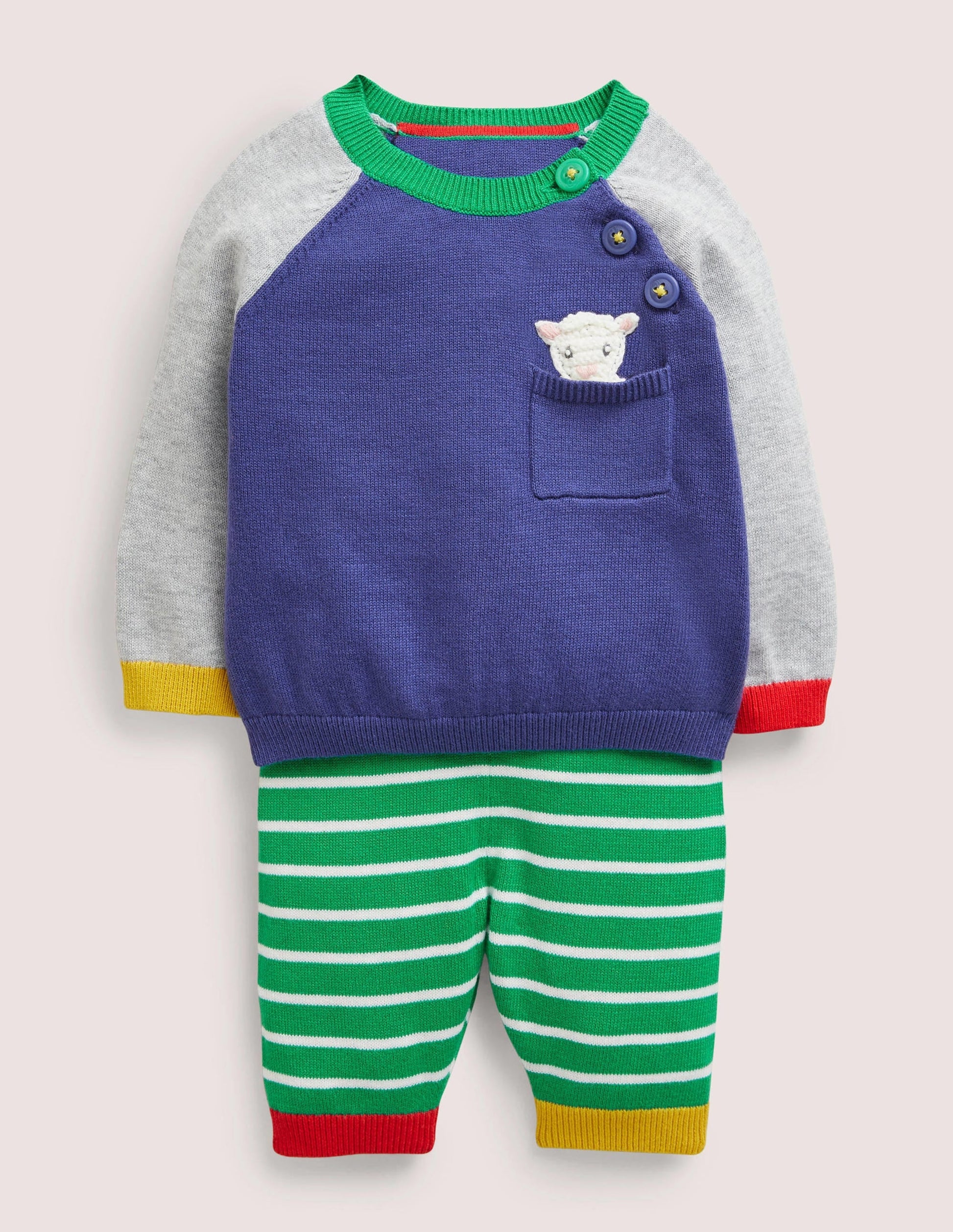Fun Knitted Play Set-College Navy-1