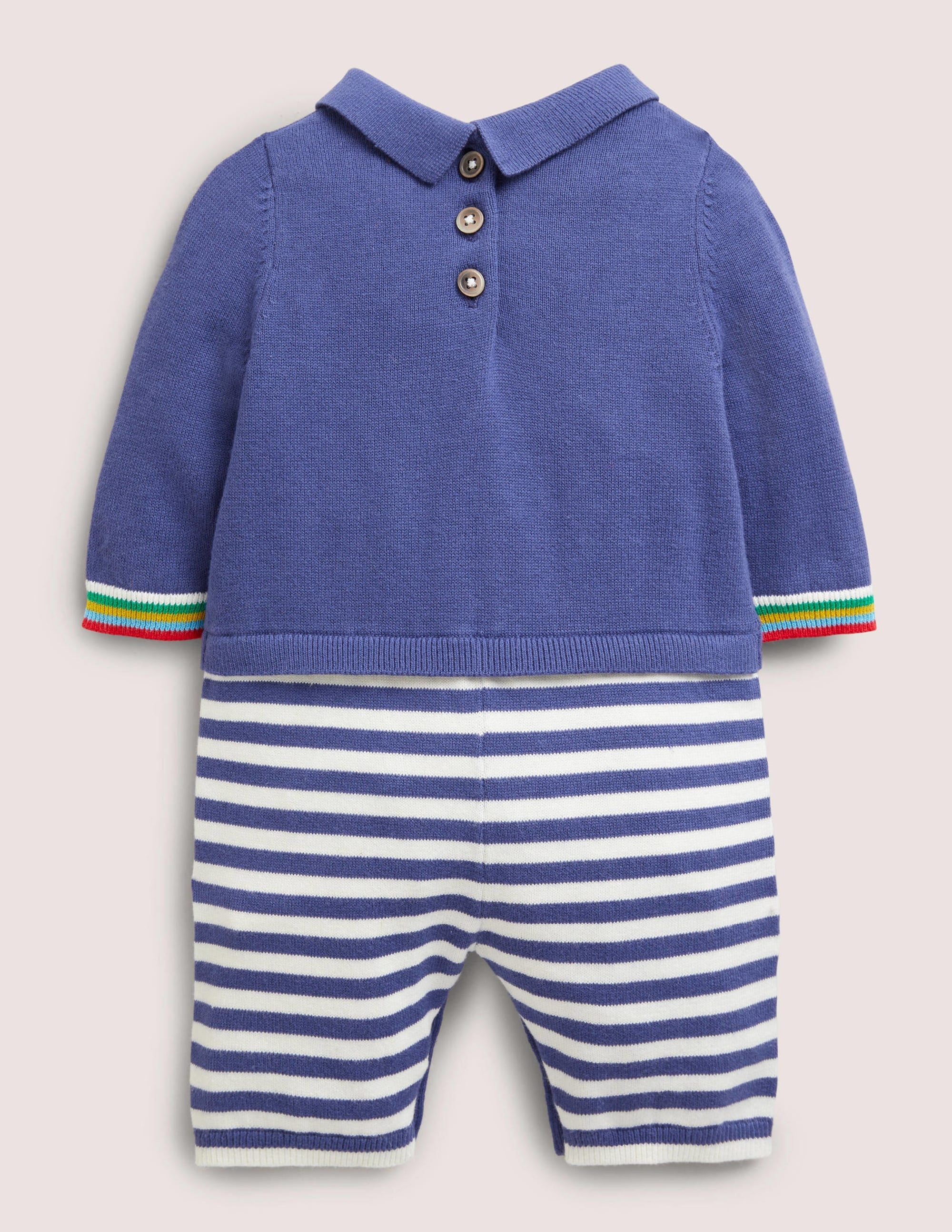 Knitted Collared Romper-Starboard Tractor - Image 2