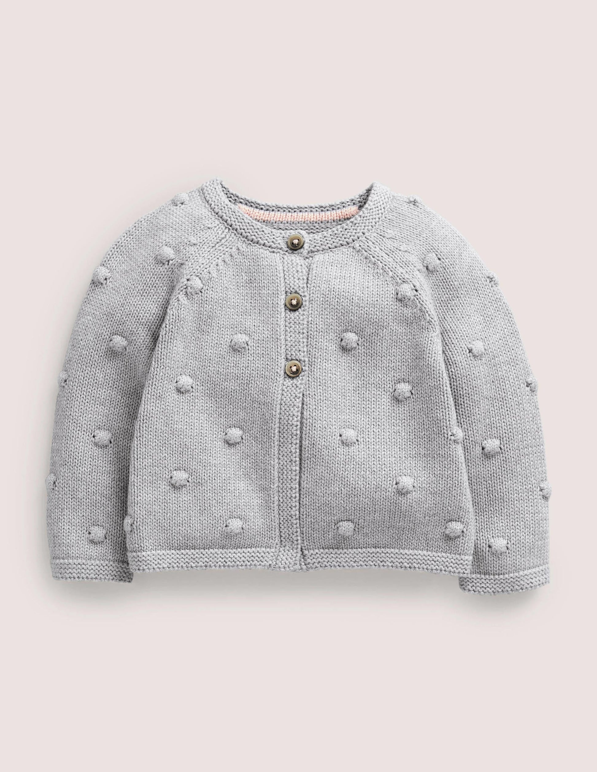 Cosy Bobble Cardigan-Silver Marl-1