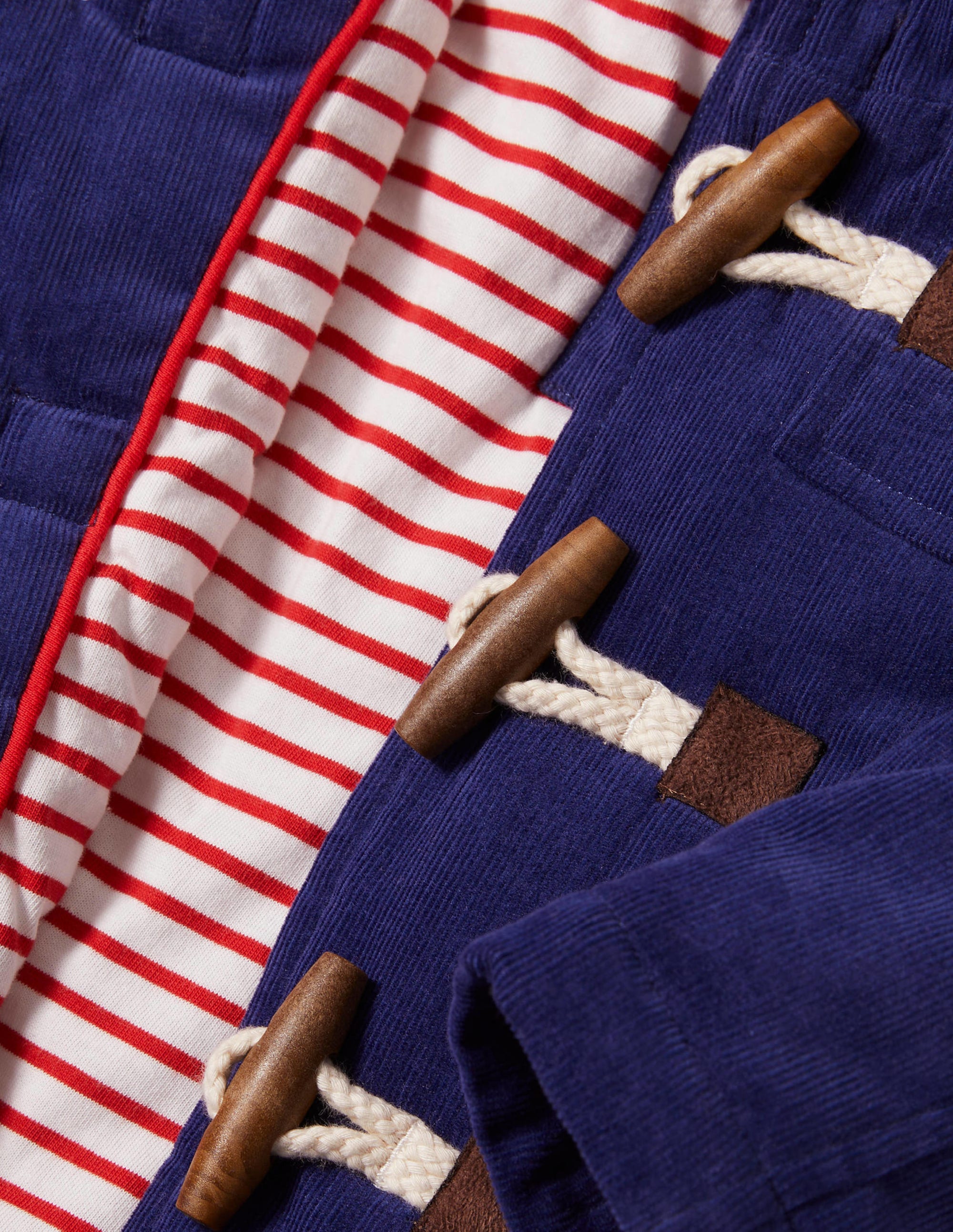Cord Duffle Coat-Starboard Blue - Image 3