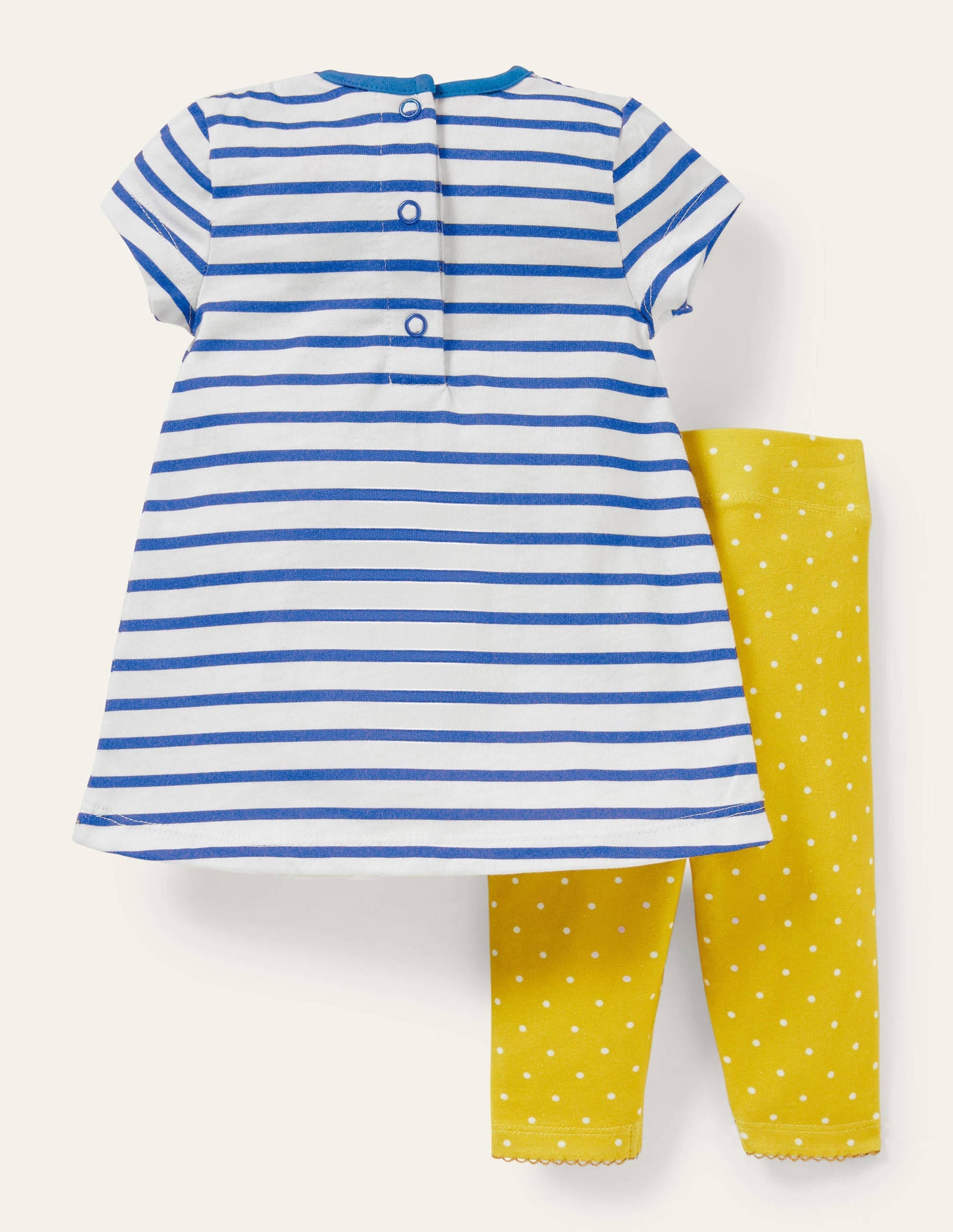 Dress and Leggings Playset-Ivory/Blue Sprout Sandcastle-2