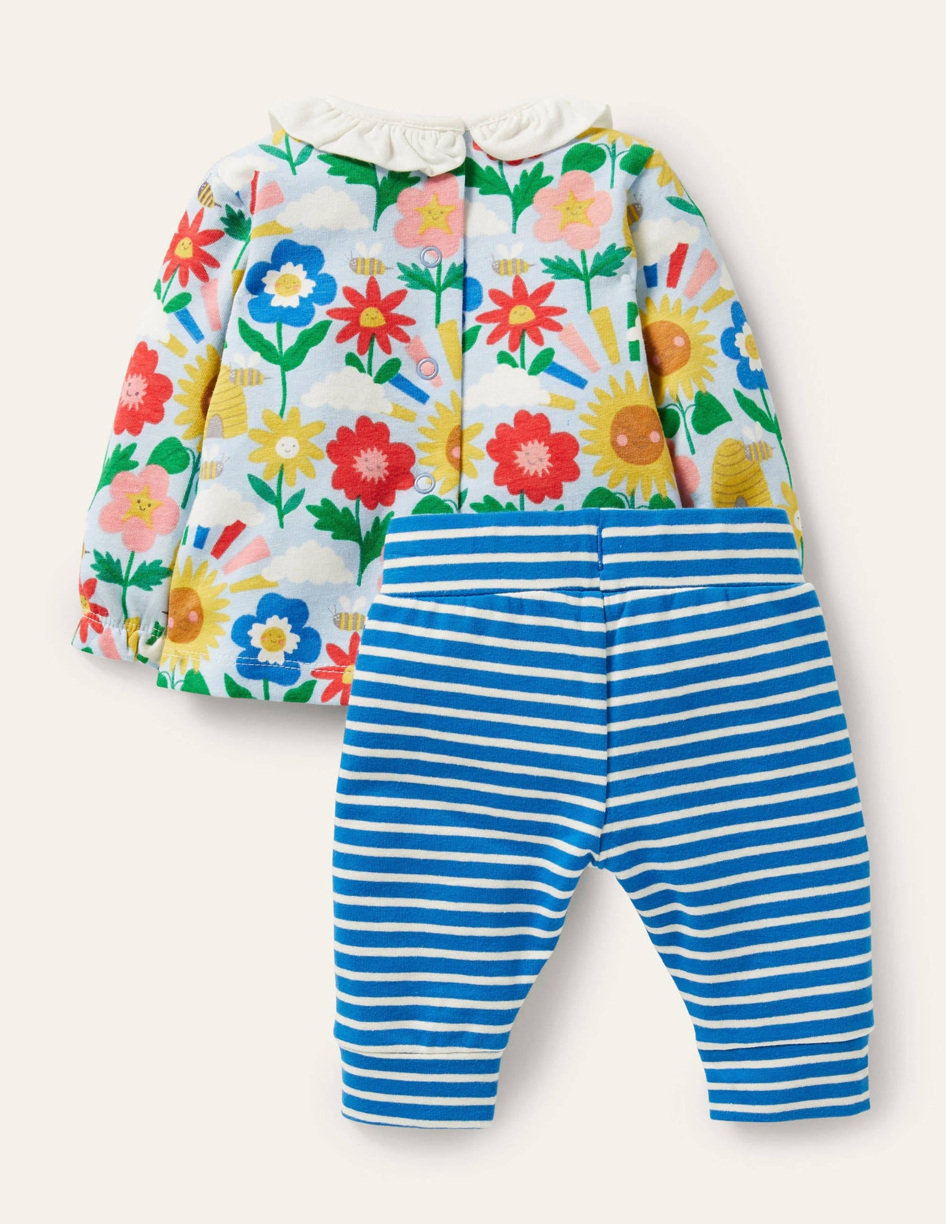 Supersoft Jersey Playset-Multi Happy Flowers-2