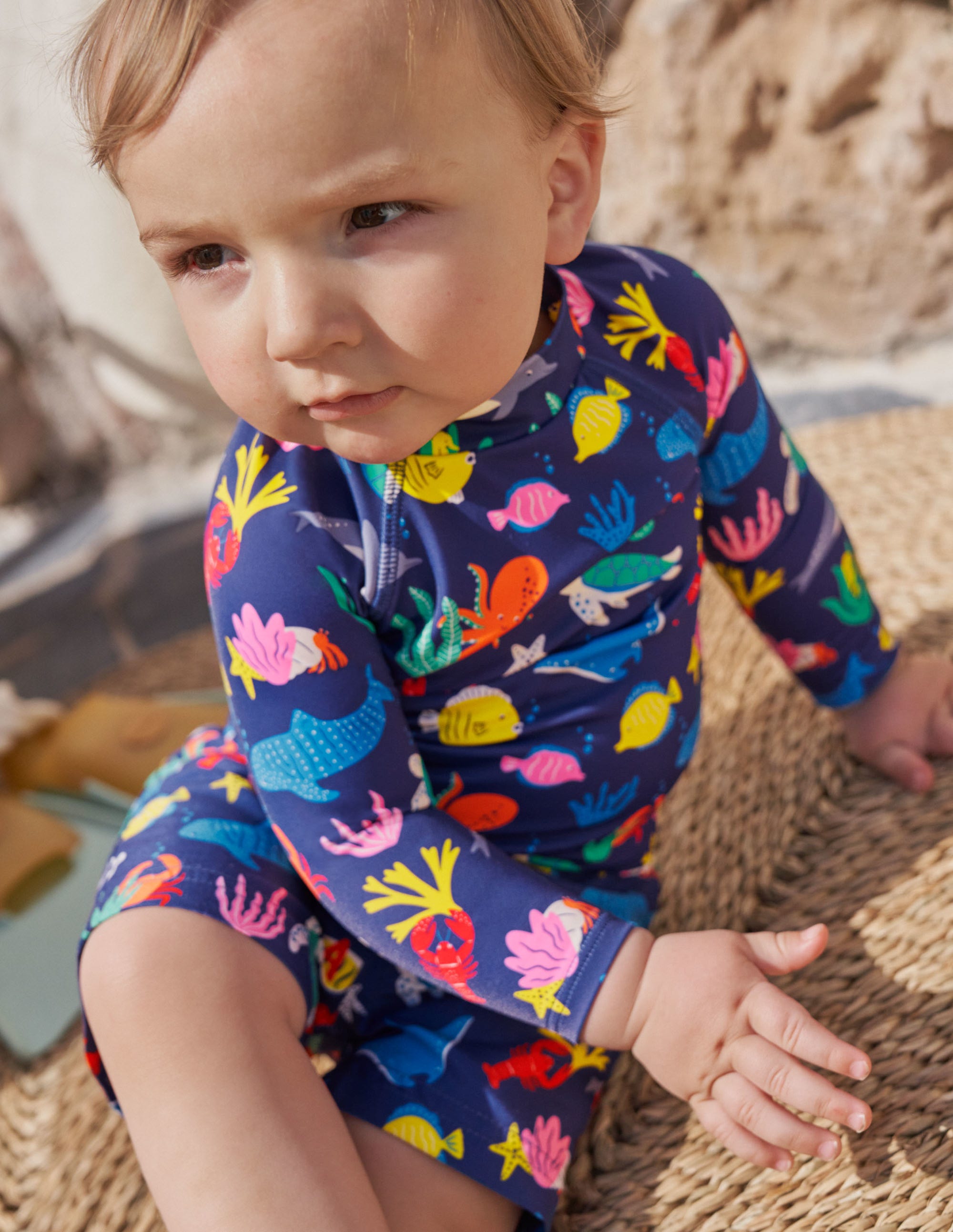 Swim Shorts-Starboard Blue Under The Sea - Image 4