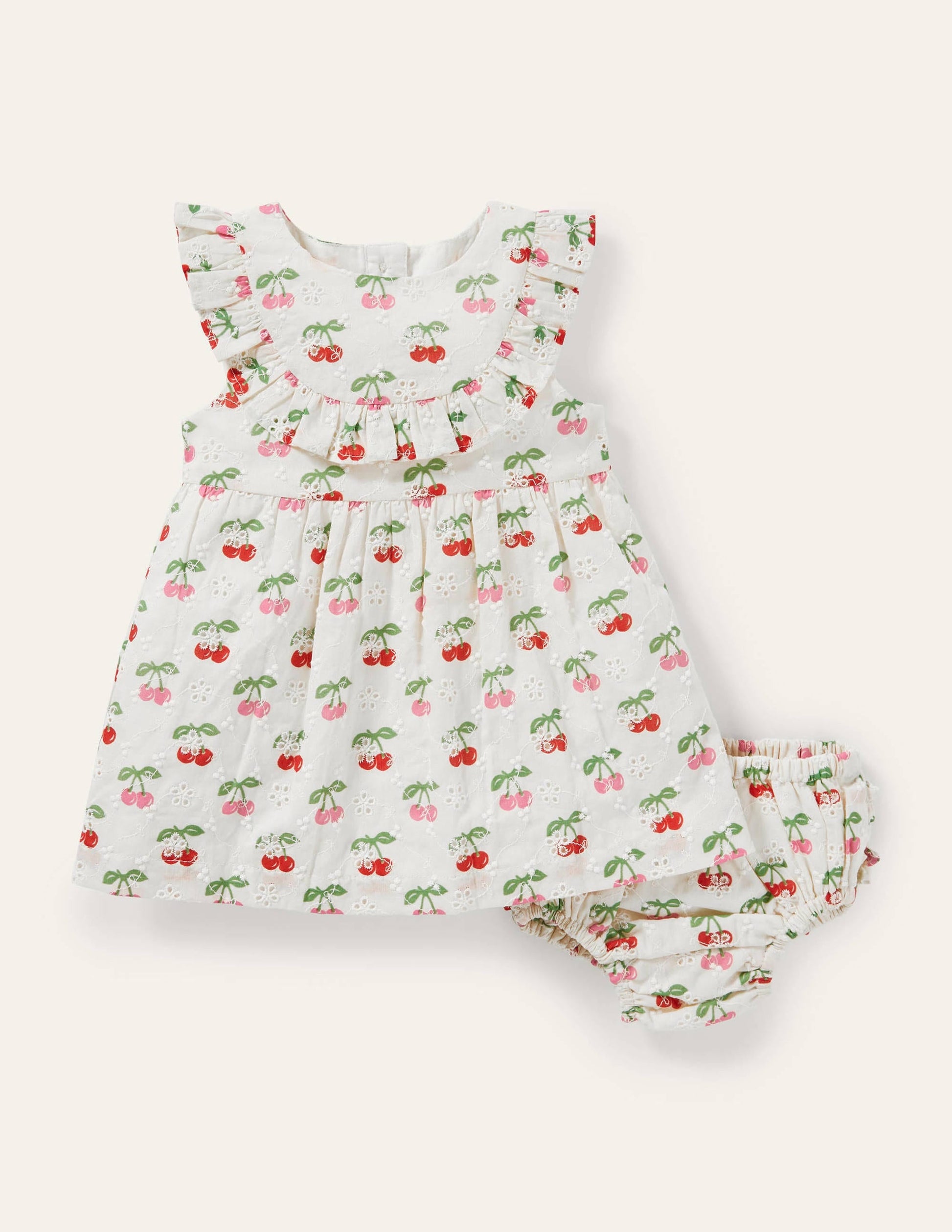 Broderie Woven Dress-Molly Mahon Cherries-1