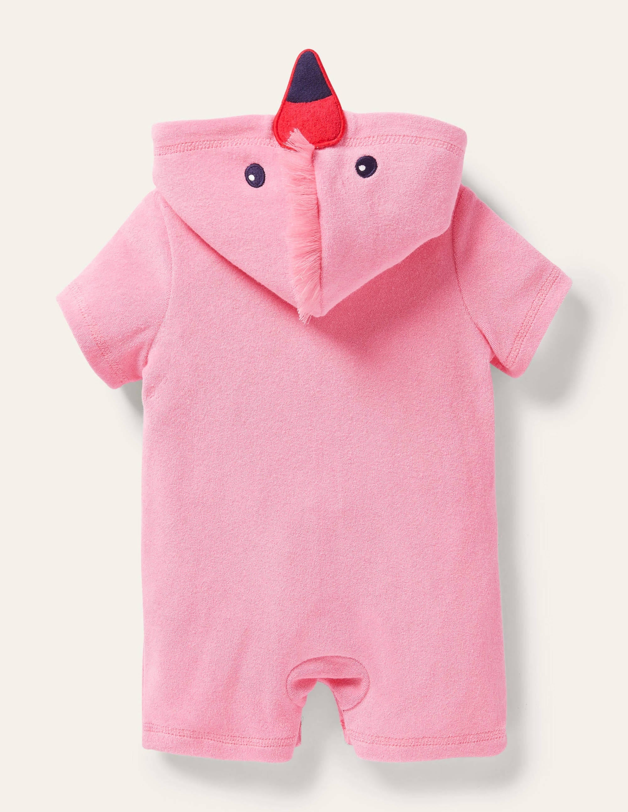 Novelty Towelling Romper-Pink Lemonade Flamingo - Image 2